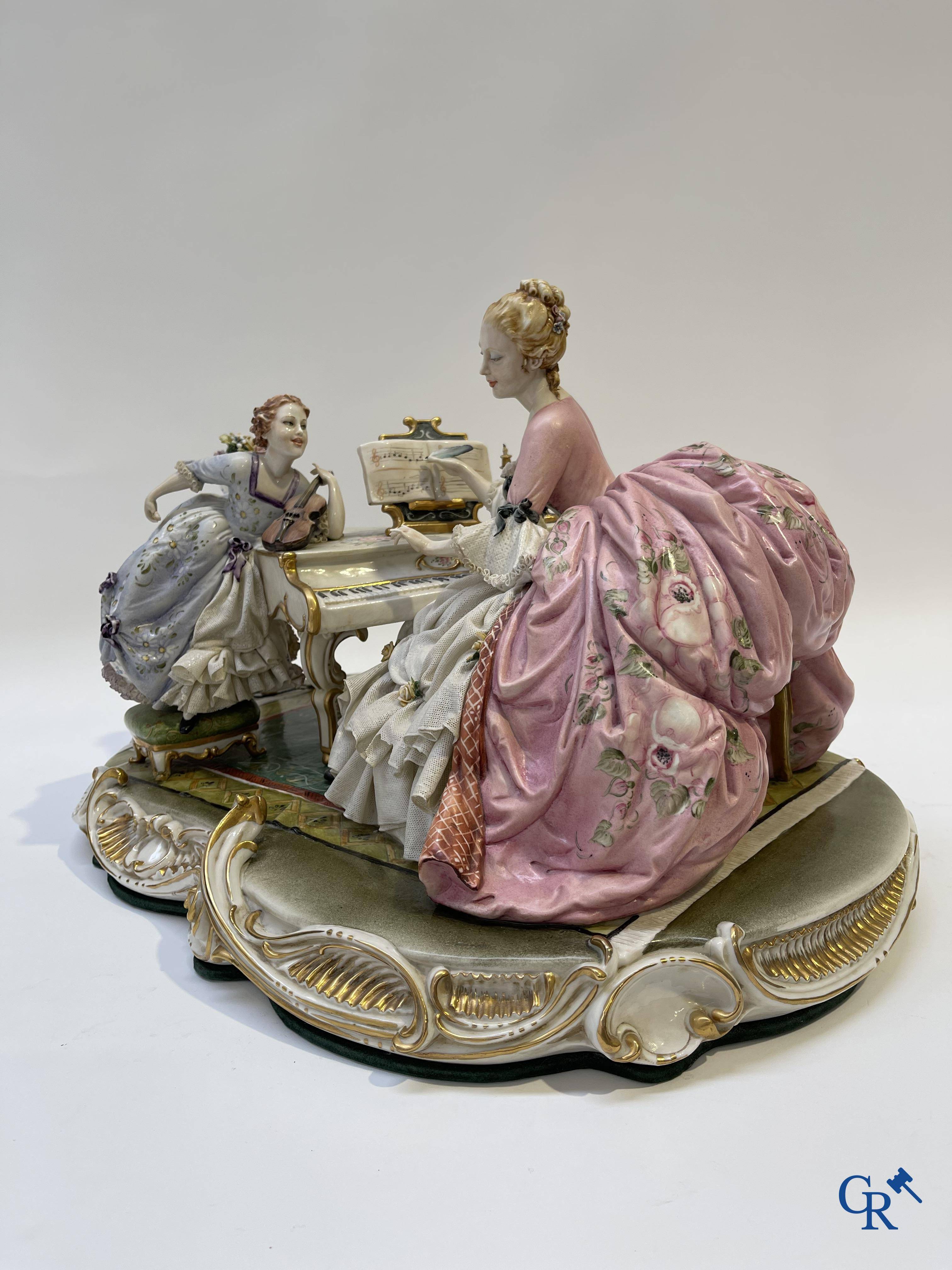 Porcelain: Capodimonte: Luciano Cazzola: “The music lesson.”