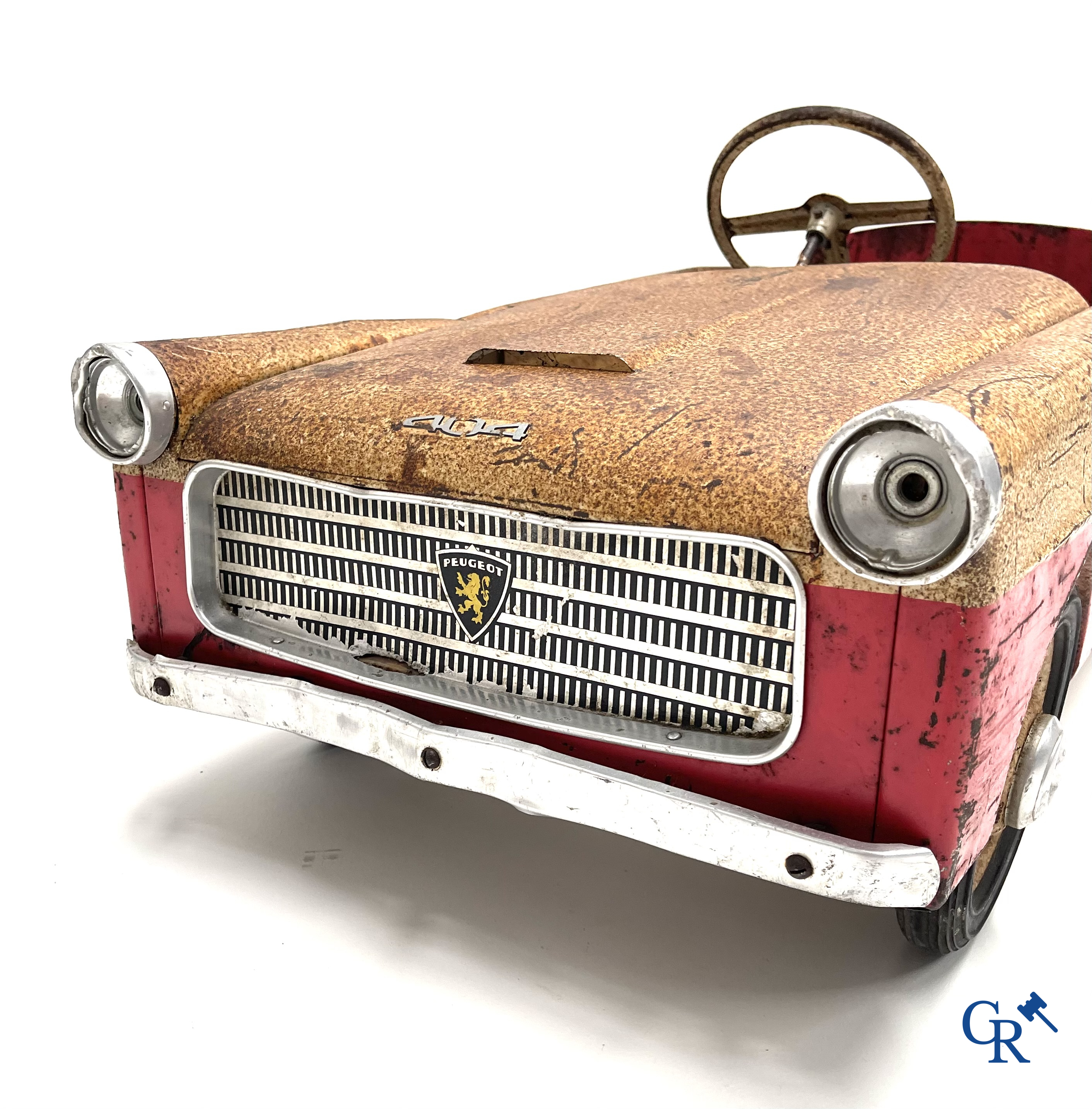 Pedal car, Euréka. Peugeot 404, in original colour. 1960's.