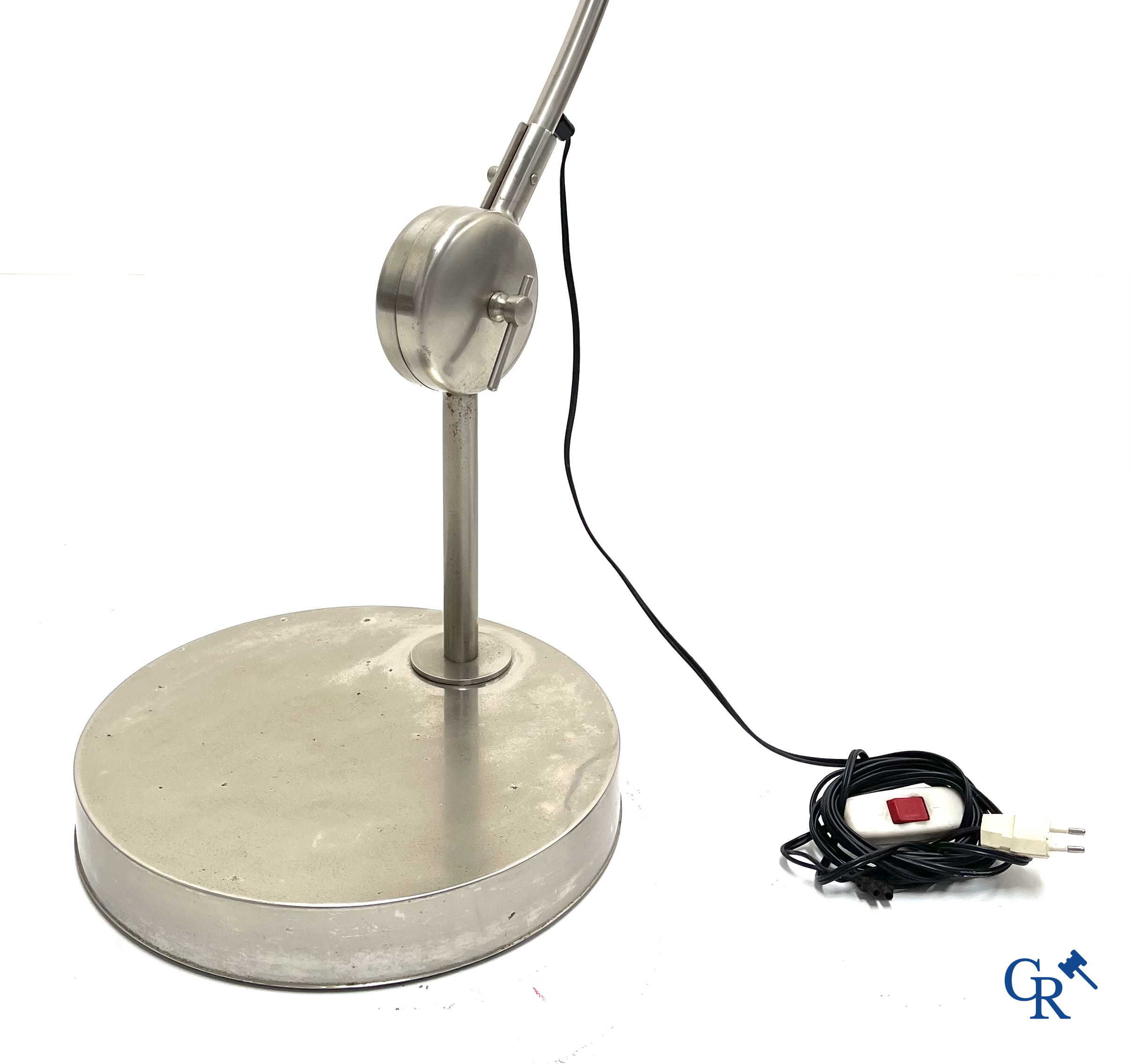 Design, A 1960's arc lamp in aluminium and metal.