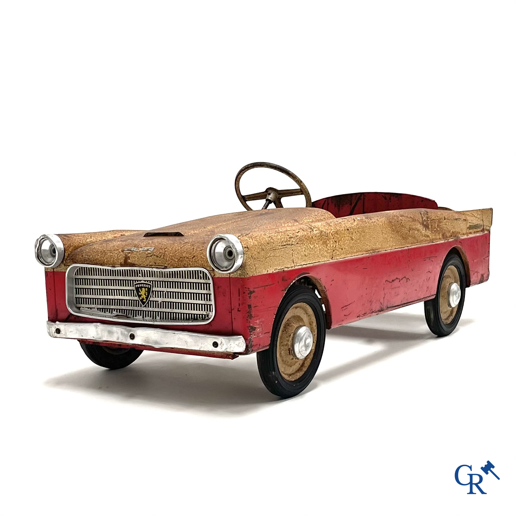 Pedal car, Euréka. Peugeot 404, in original colour. 1960's.