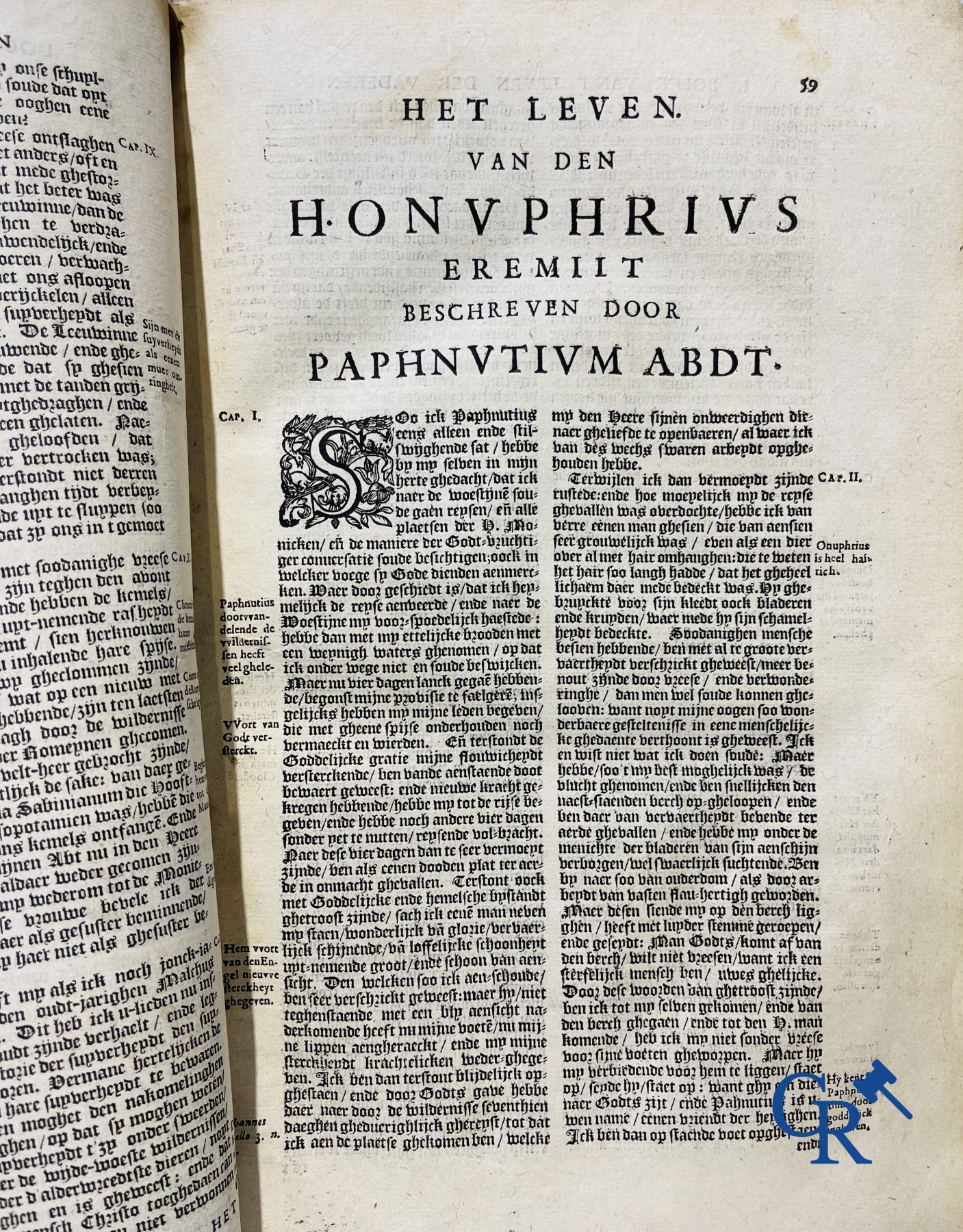 Early Printed Books: Rosweydus, Heribertus. Het Leven ende spreucken der Vaderen described by St. Jerome. 1643.