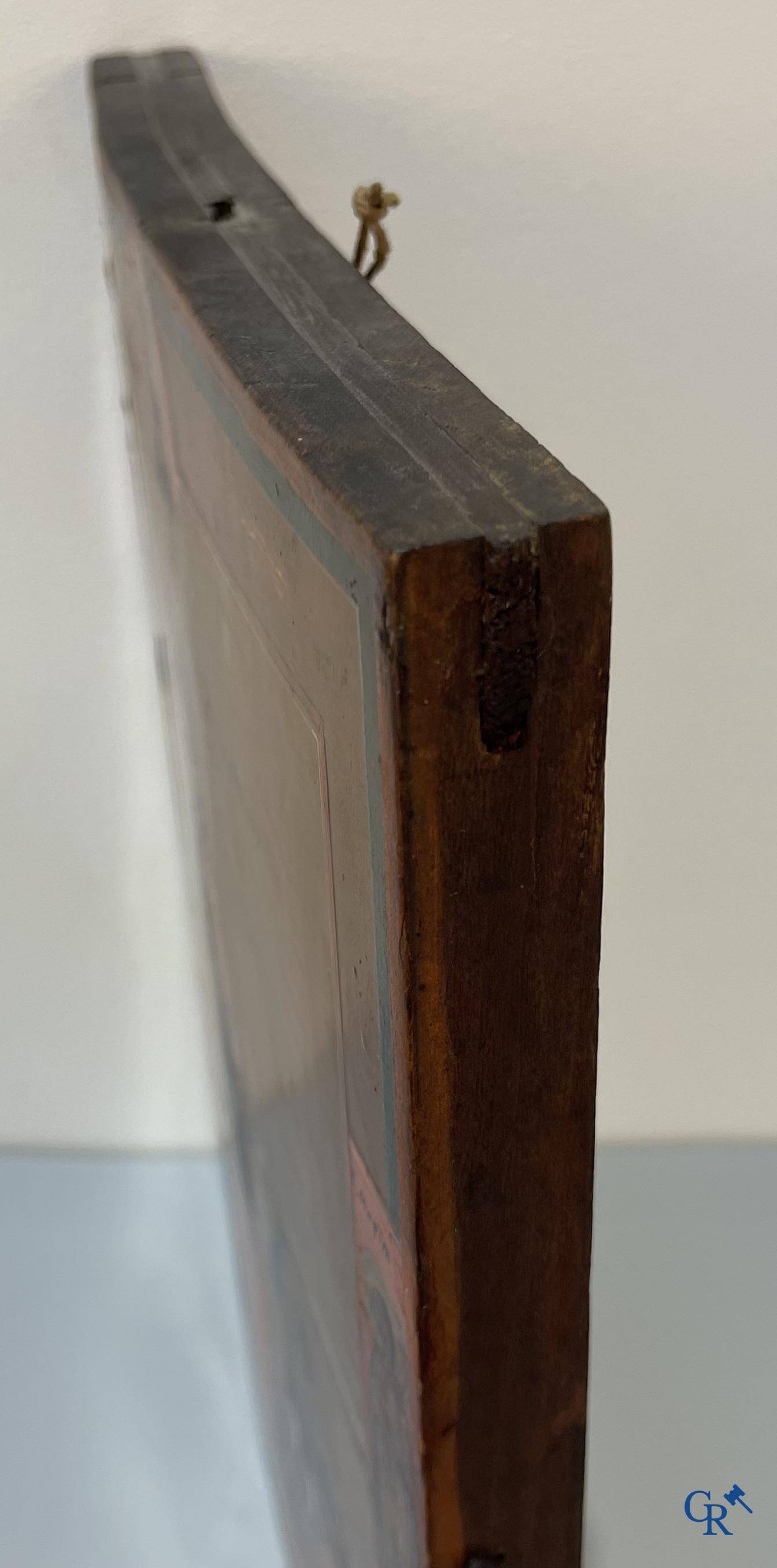 Icône avec des scènes de la vie de Sainte Catherine d'Alexandrie. 19ème siècle.