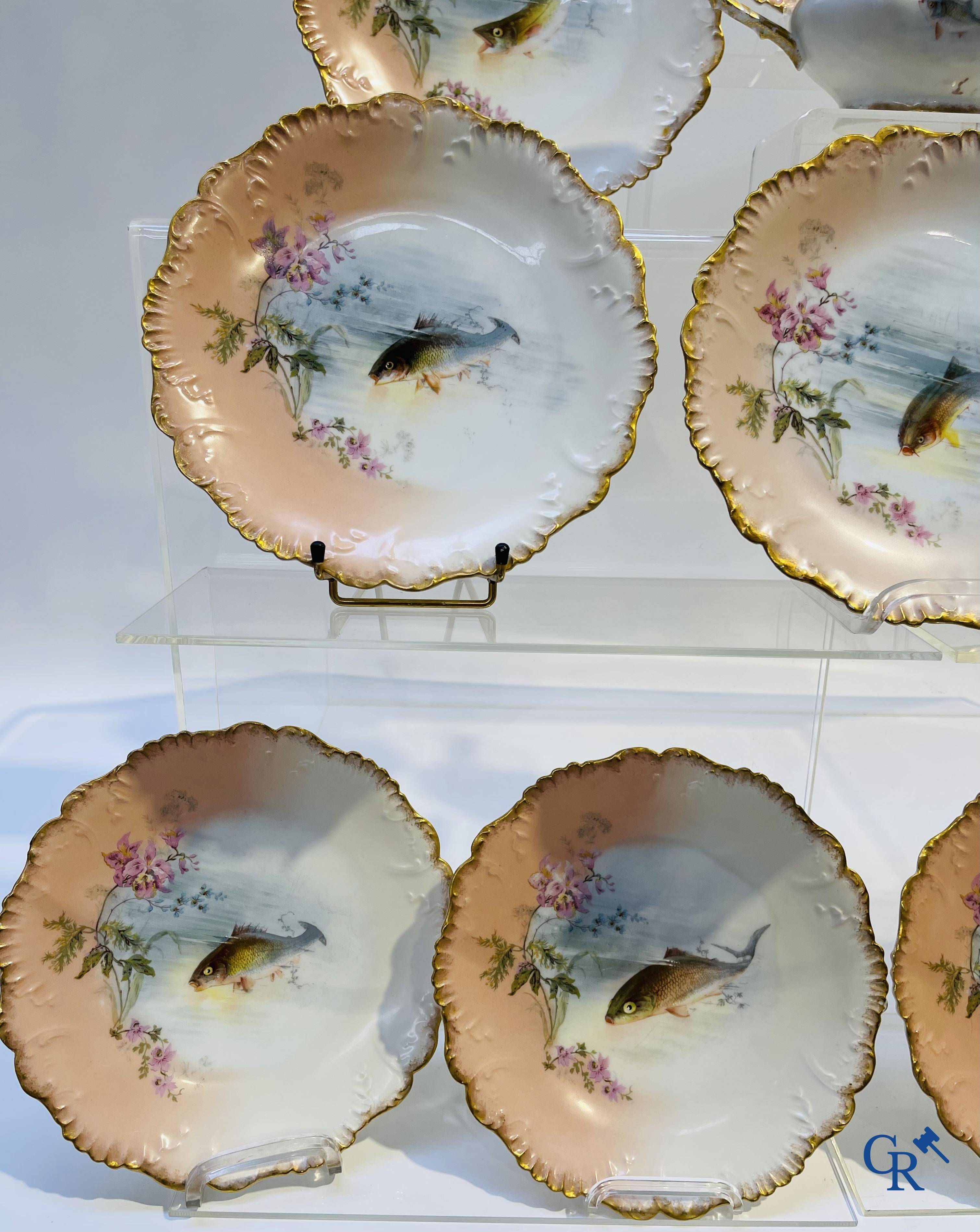 Porcelain: Limoges/France: Part of a porcelain tableware.