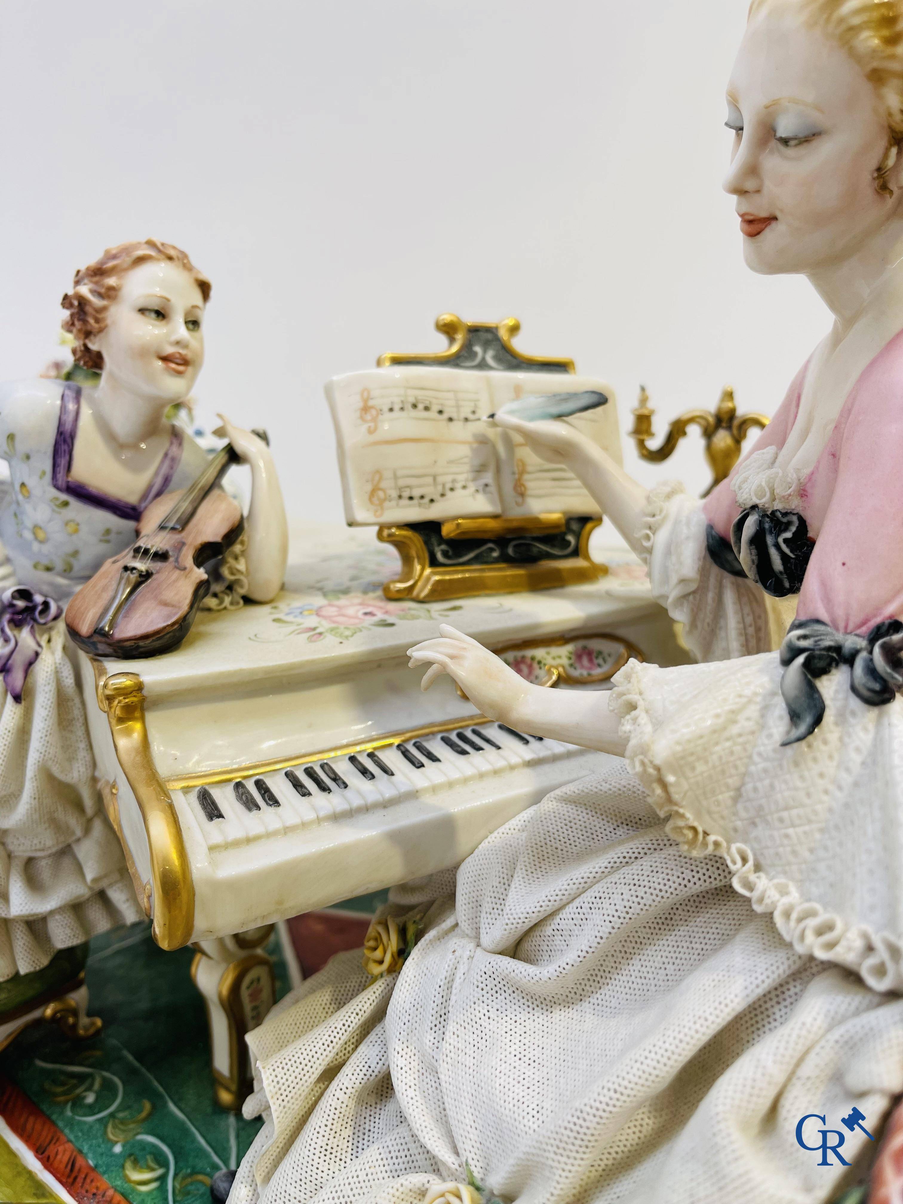 Porcelain: Capodimonte: Luciano Cazzola: “The music lesson.”