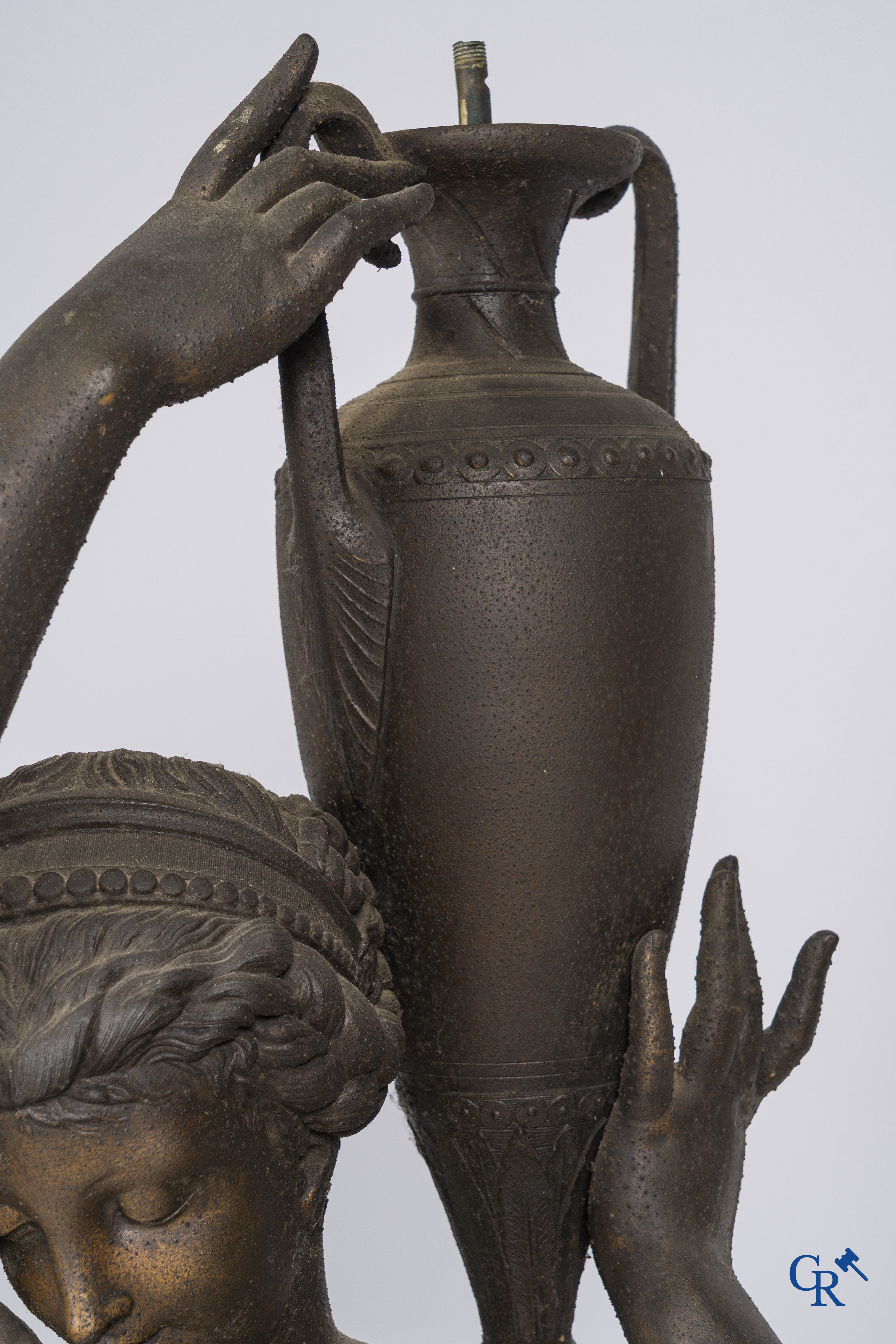 Albert-Ernest Carrier-Belleuse and Jean Boy foundry, 116 Rue de Turenne, Paris. Pair of water carriers. Circa 1860.