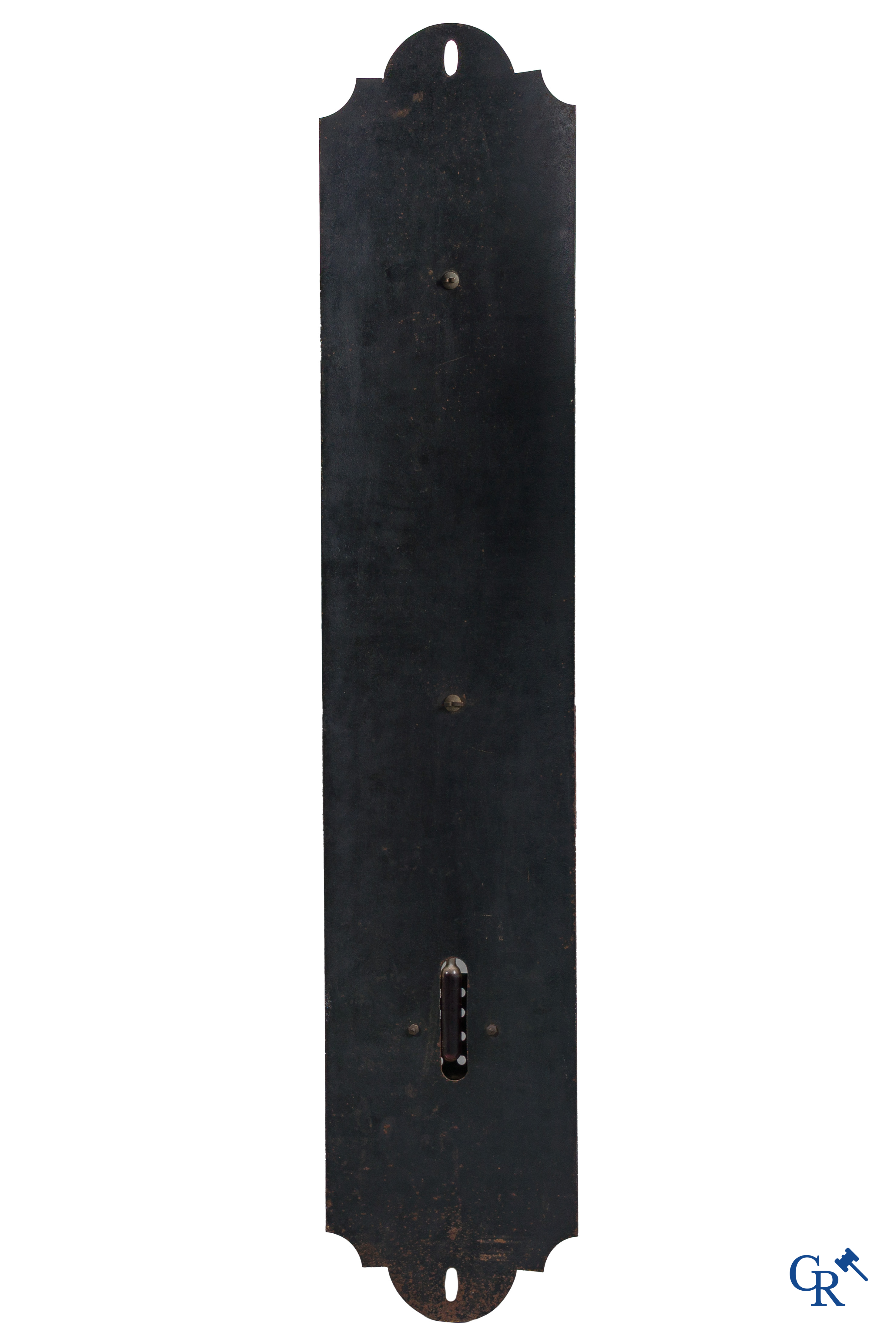 Chocolat Révillon, Geëmailleerde publiciteitsthermometer voor Révillon chocolade. Circa 1920.