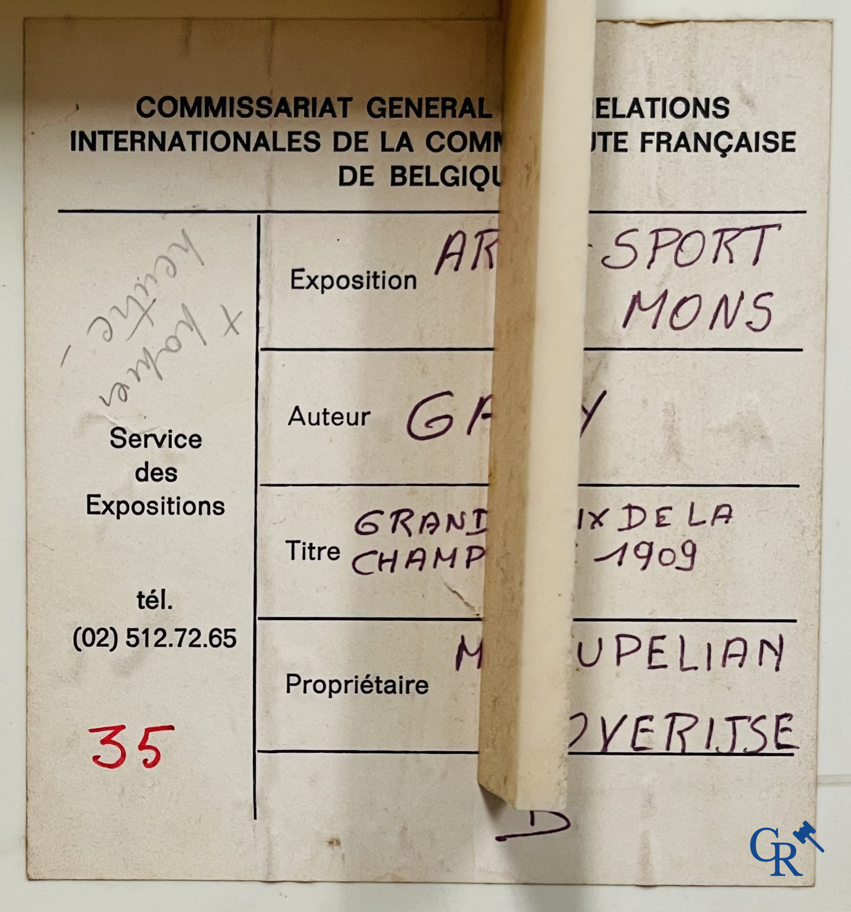 Marguerite Gamy (1883-1936) Grand Prix de la Champagne. Kleuren lithografie. Mabileau et Comp. Paris 1909.