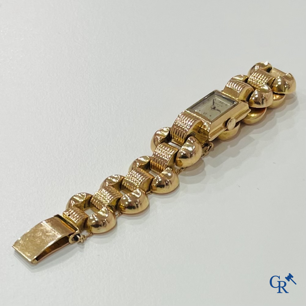 Watches, a ladies wristwatch Royce in gold 750°/00. Swiss work.