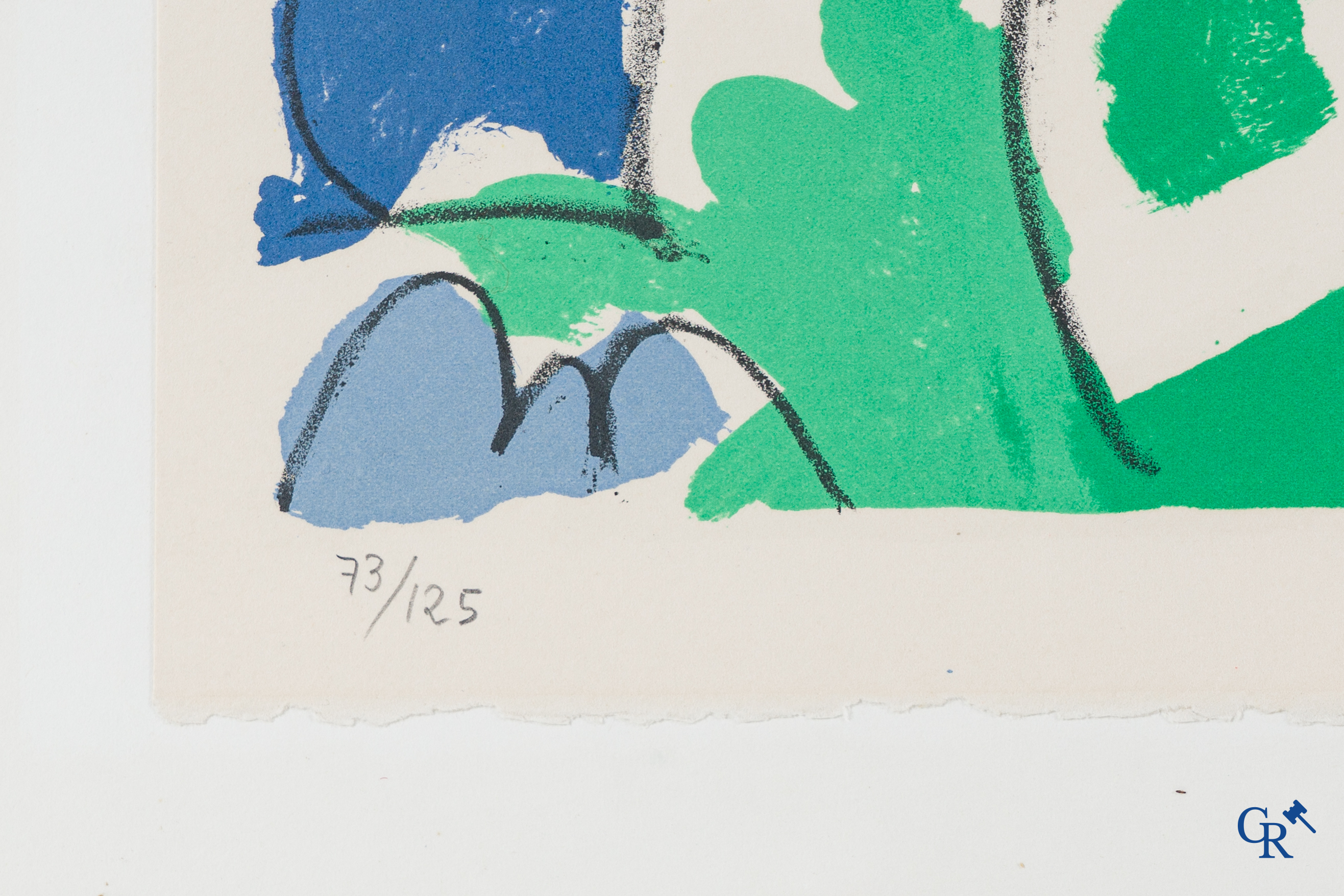 Maurice Wyckaert (1923-1996) Sans titre, lithographie en couleur 73/125.