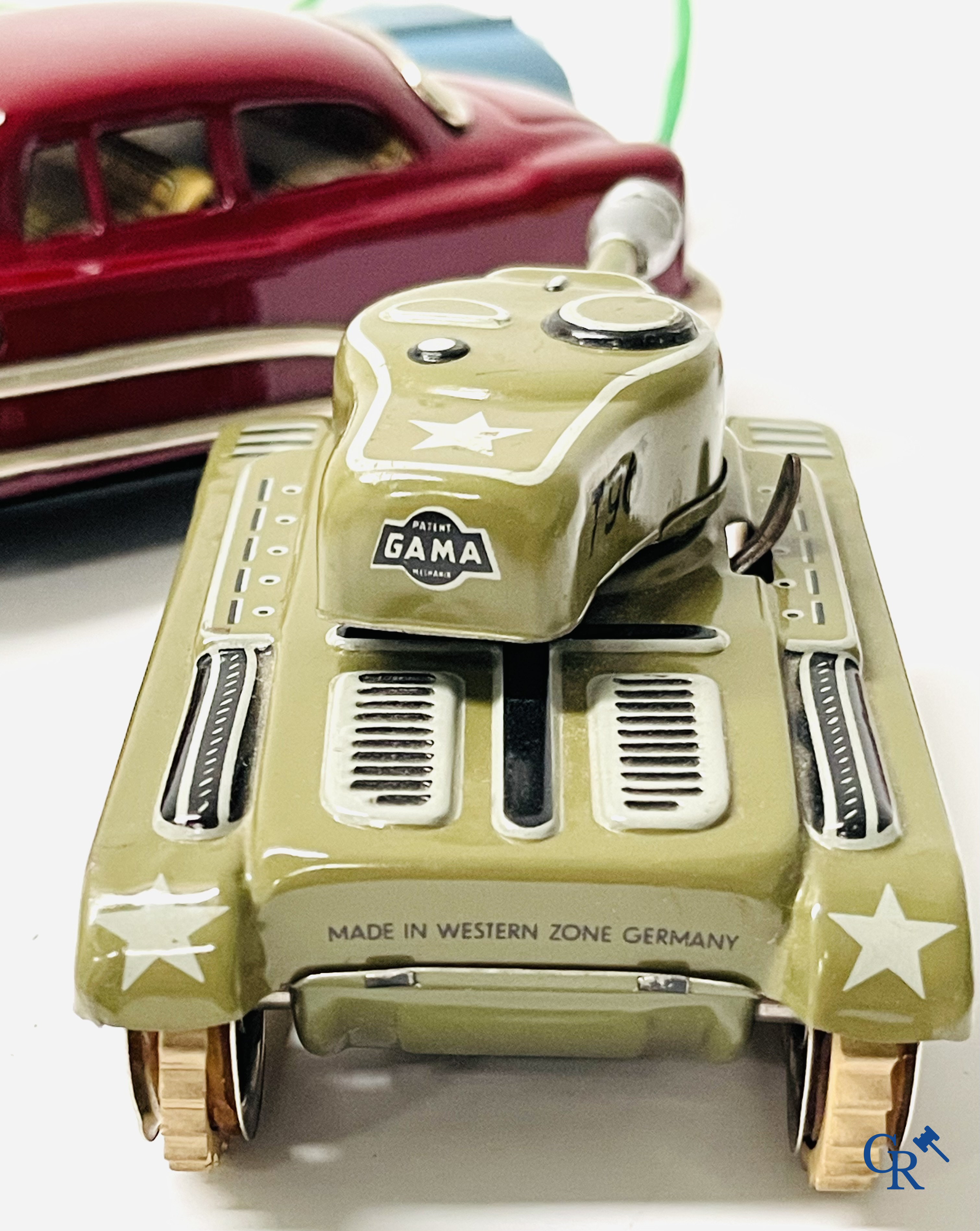 Old toys. A lot of mechanical tin toys. Gama, Schuco, Japanese battery toy, etc.