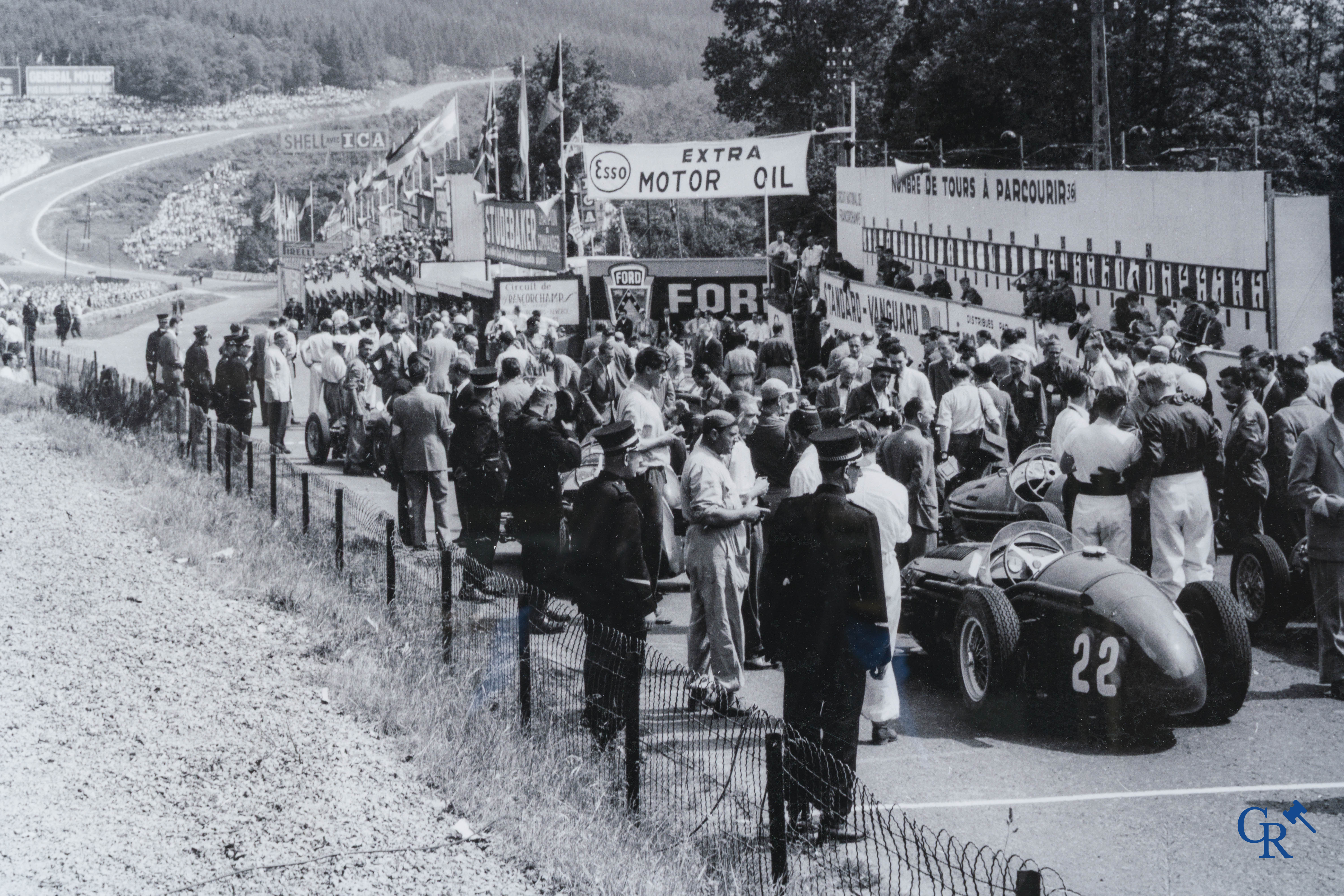 Circuit de Francorchamp. Framed photo of the Francorchamp circuit.