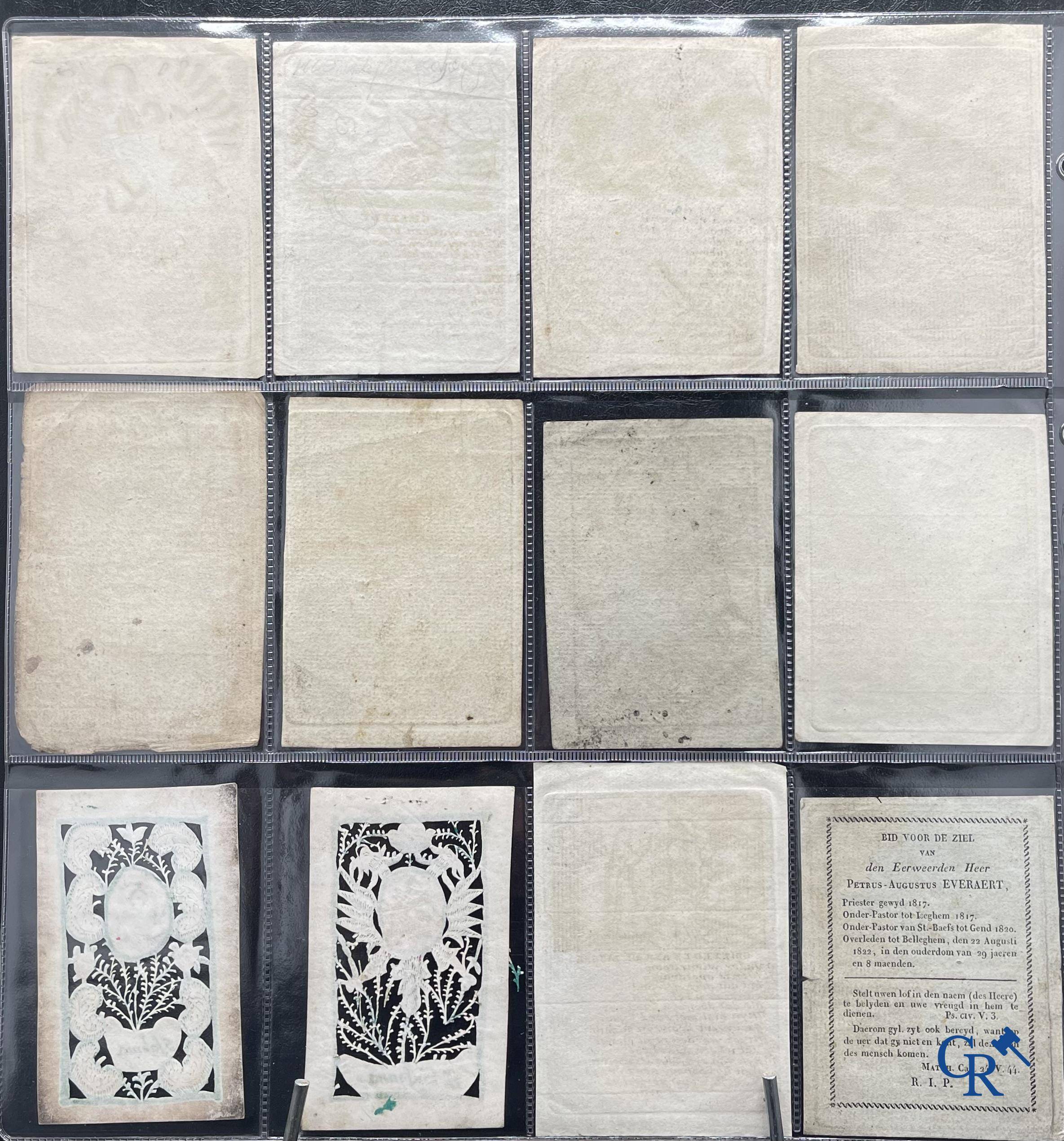 Religious objects: Important collection of pious images and devotion prints, Flanders, 17th-18th-19th centuries.