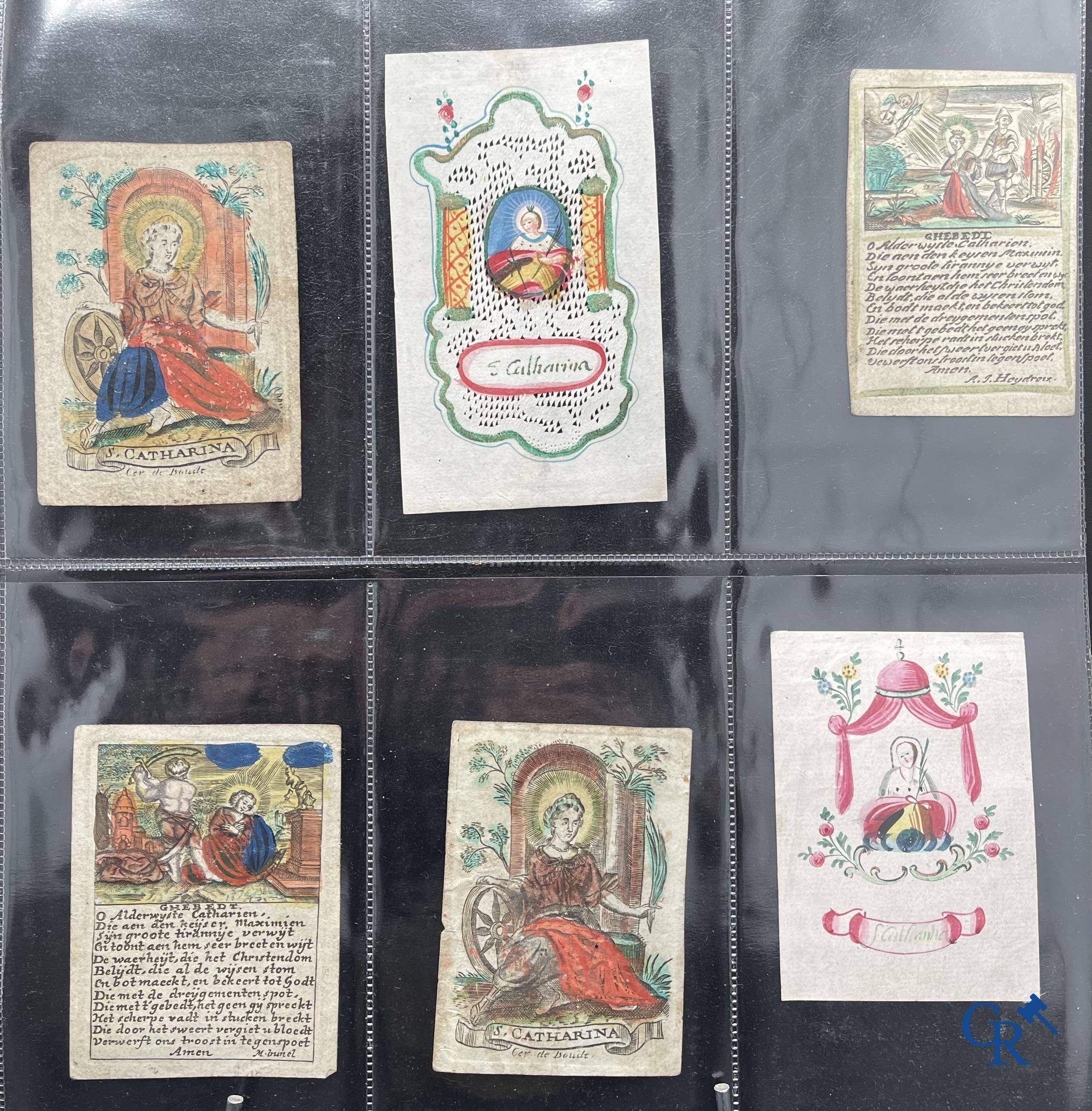 Sainte Catherine, Collection intéressante comprenant des images pieuses, canivets et des estampes de dévotion, etc. XVIIIe-XIXe et XXème siècles.