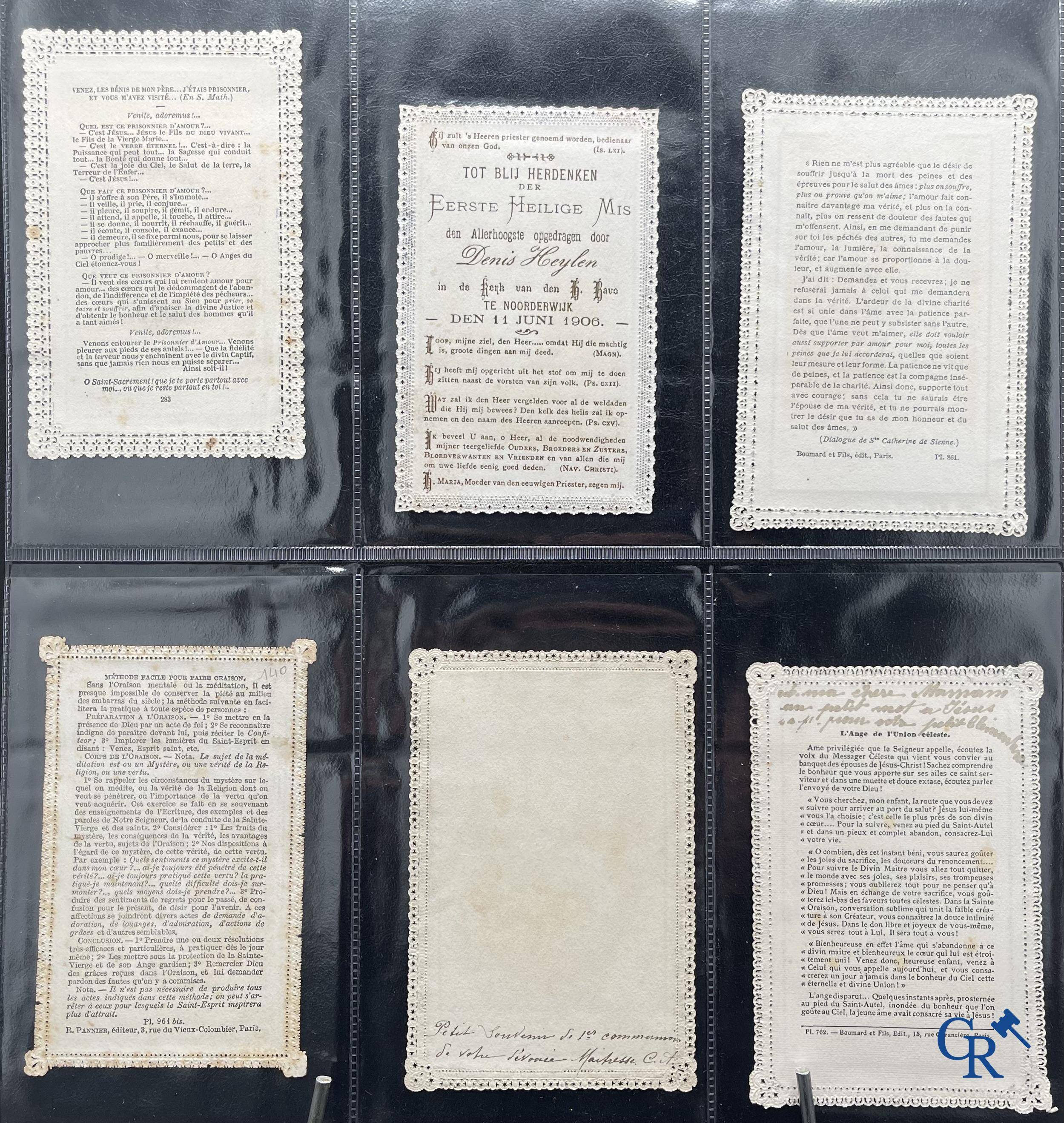 Religious objects: Important collection of pious images and devotion prints, Flanders, 17th-18th-19th centuries.