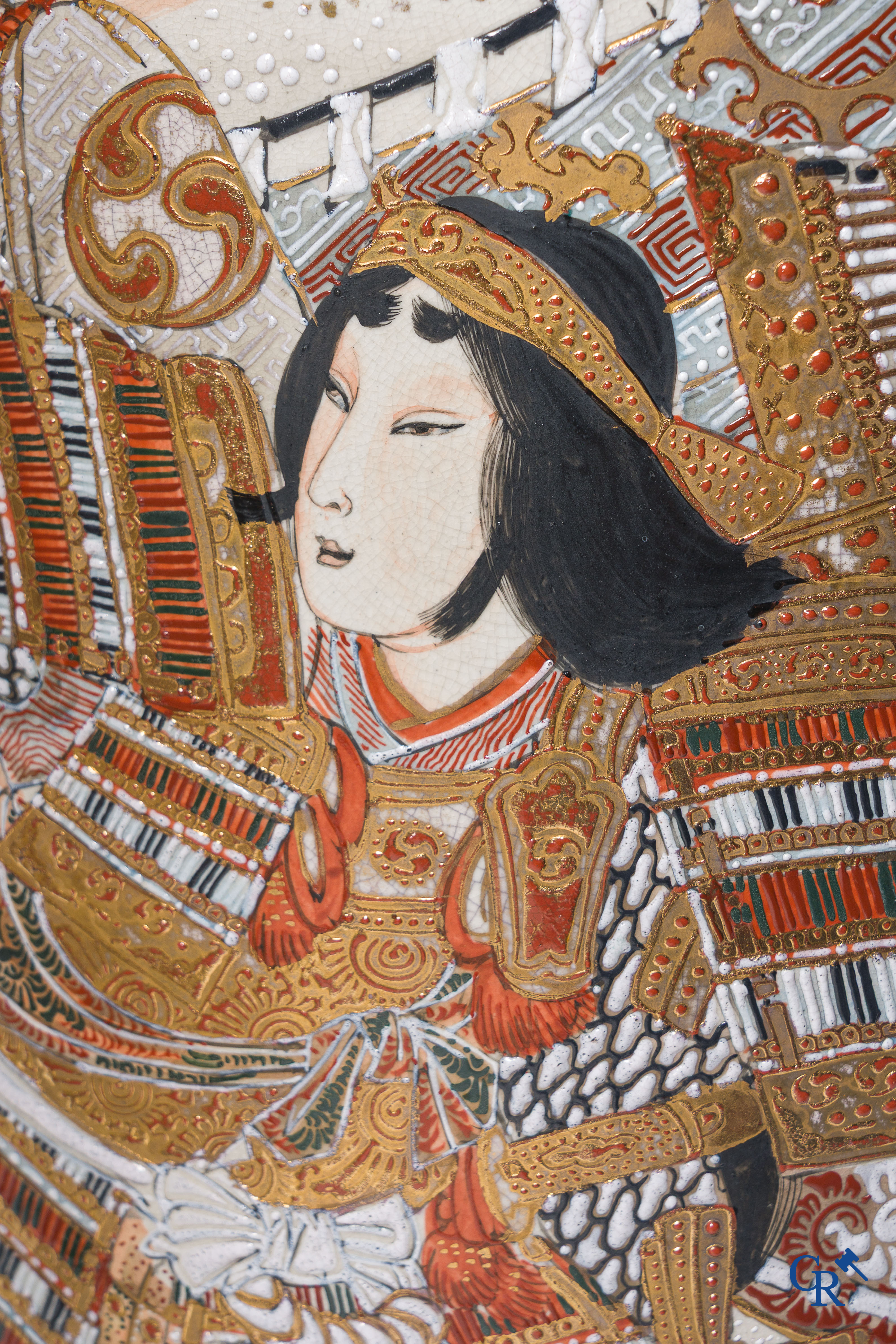 Art Asiatique. Art japonais. Exceptionnelle grande paire de vases Satsuma finement décorés. XIXe siècle.
