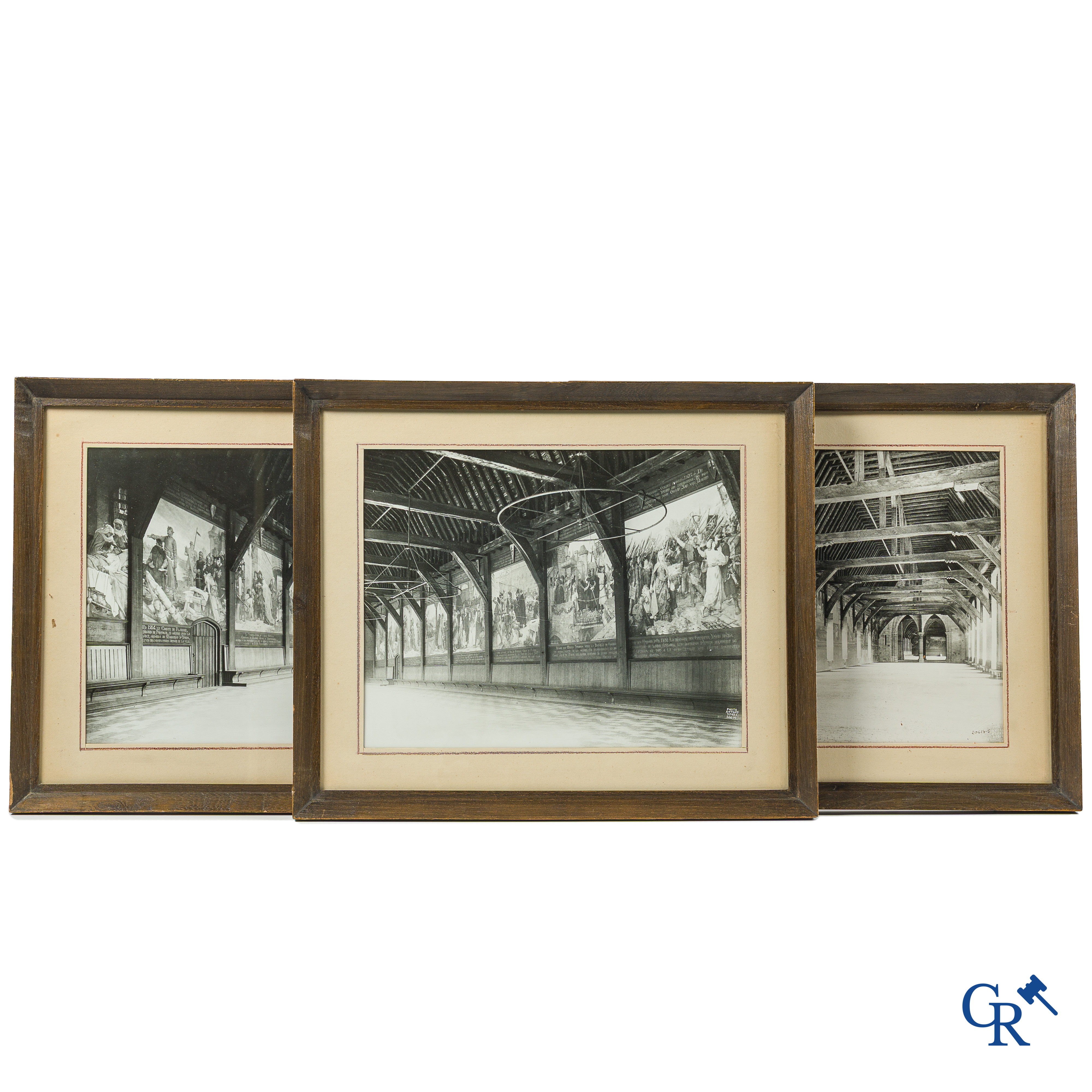 Fotografie. Maurice Antony (Ieper 1883-Oostende 1963) Interessant lot van 3 originele ingelijste foto's.