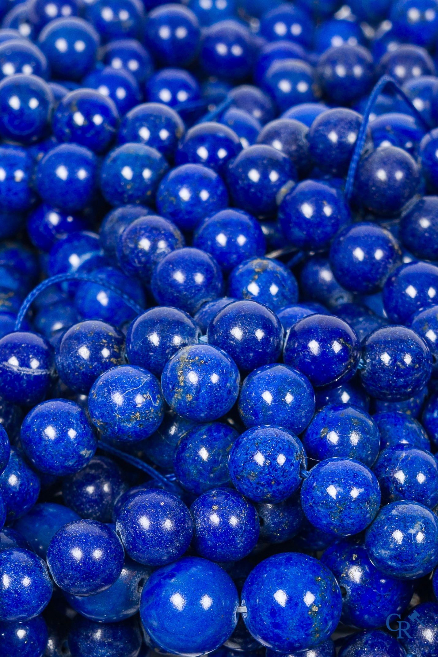 Bijoux. Gros lot de perles Lapis Lazulli.