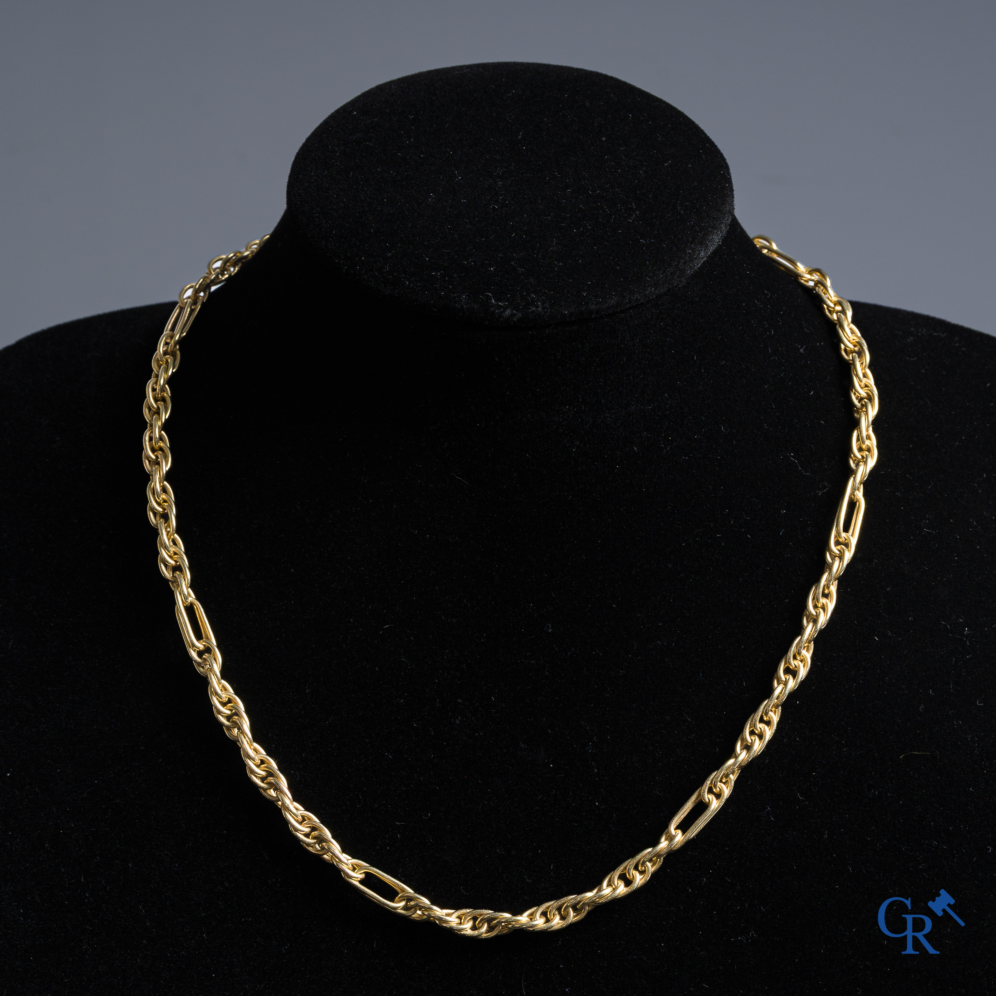 Bijoux. Collier en or 750°/00.
