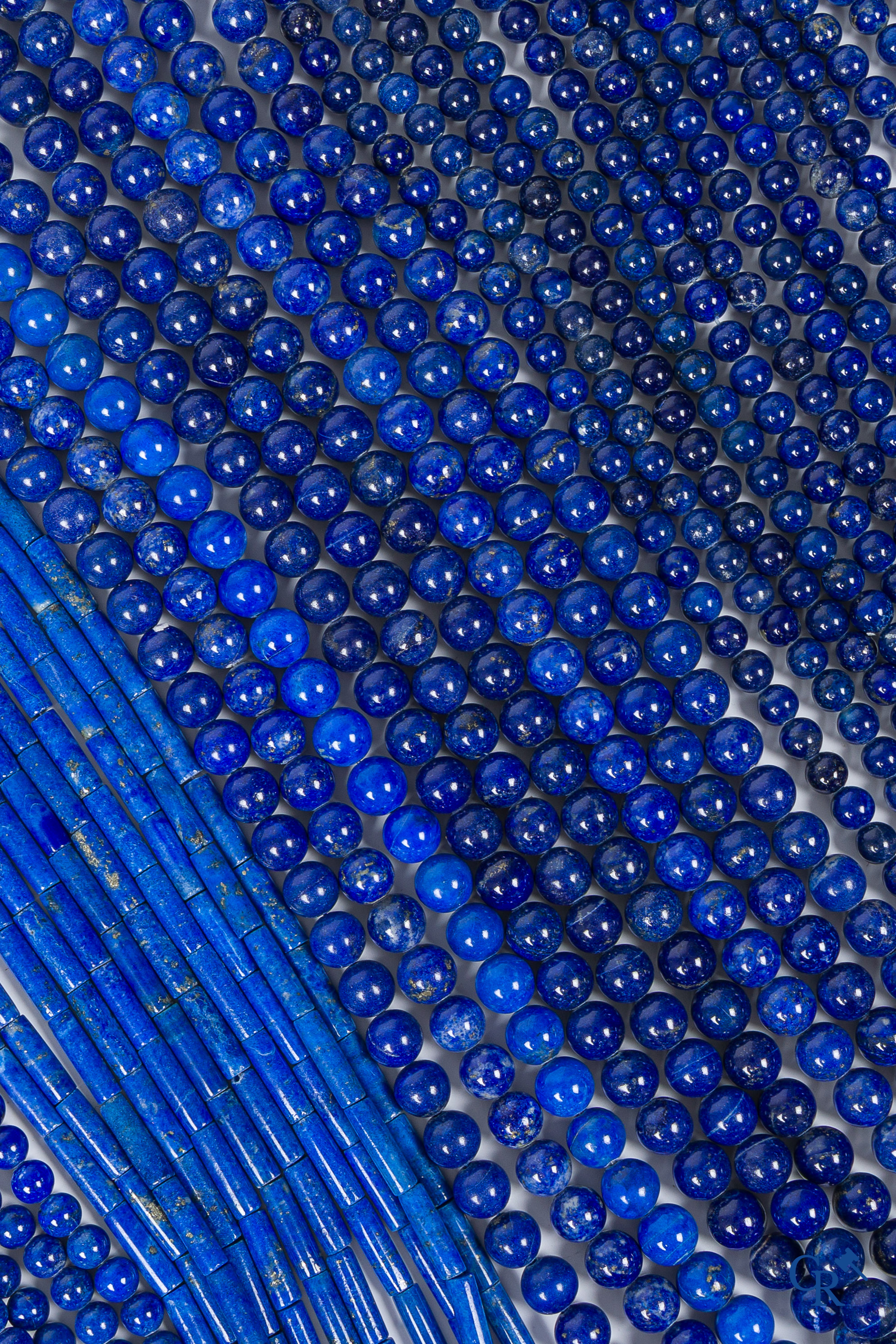 Bijoux. Gros lot de perles Lapis Lazulli.