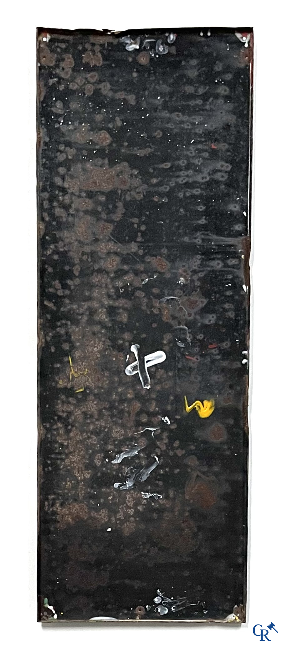 Chocolat Pupier, Enamel Advertising sign illustrated with the character designed by Jean D'Ylen. 1930's.