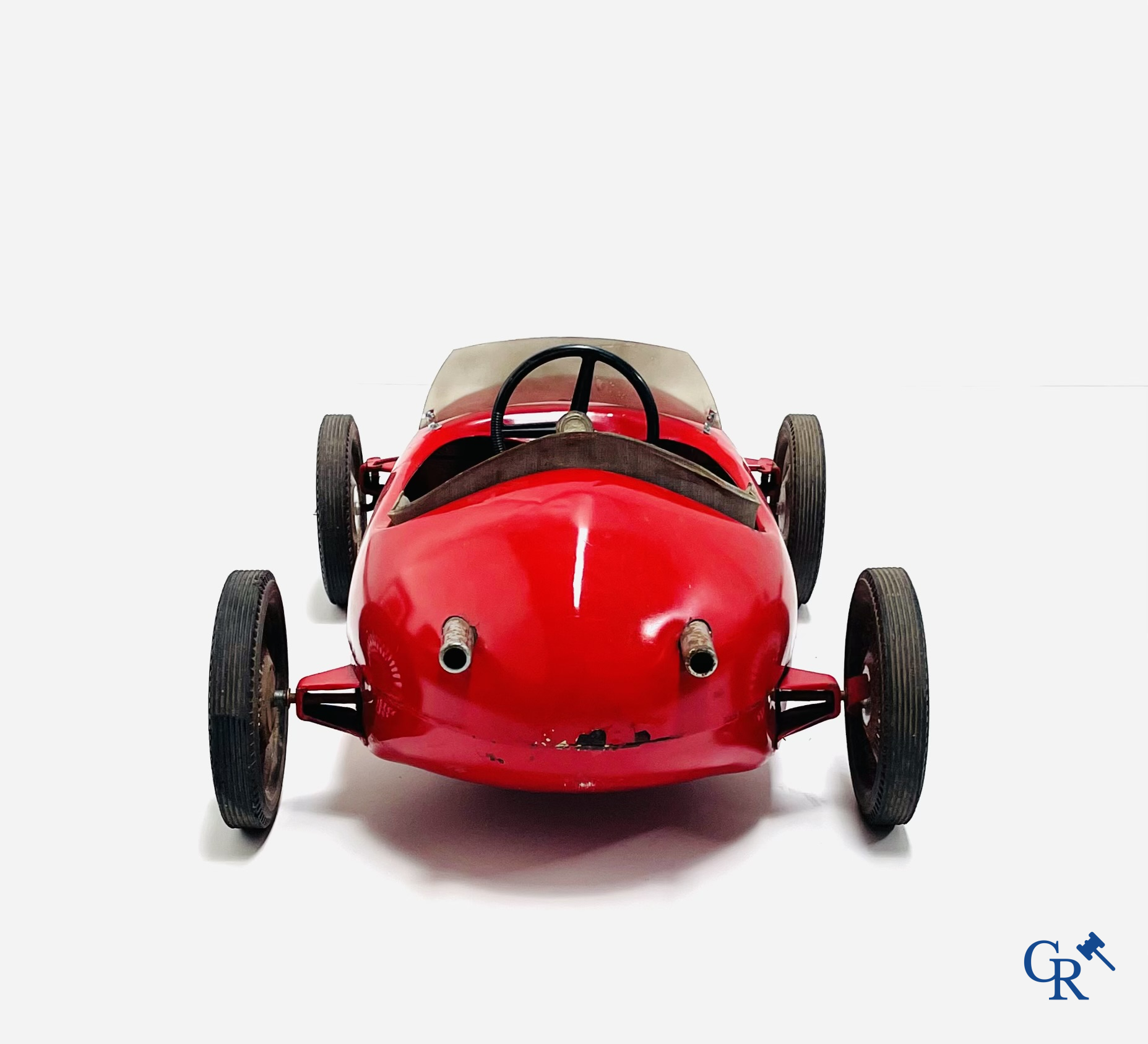 Trapauto model Ferrari F1, waarschijnlijk Morellet Guerineau, Jaren '60.