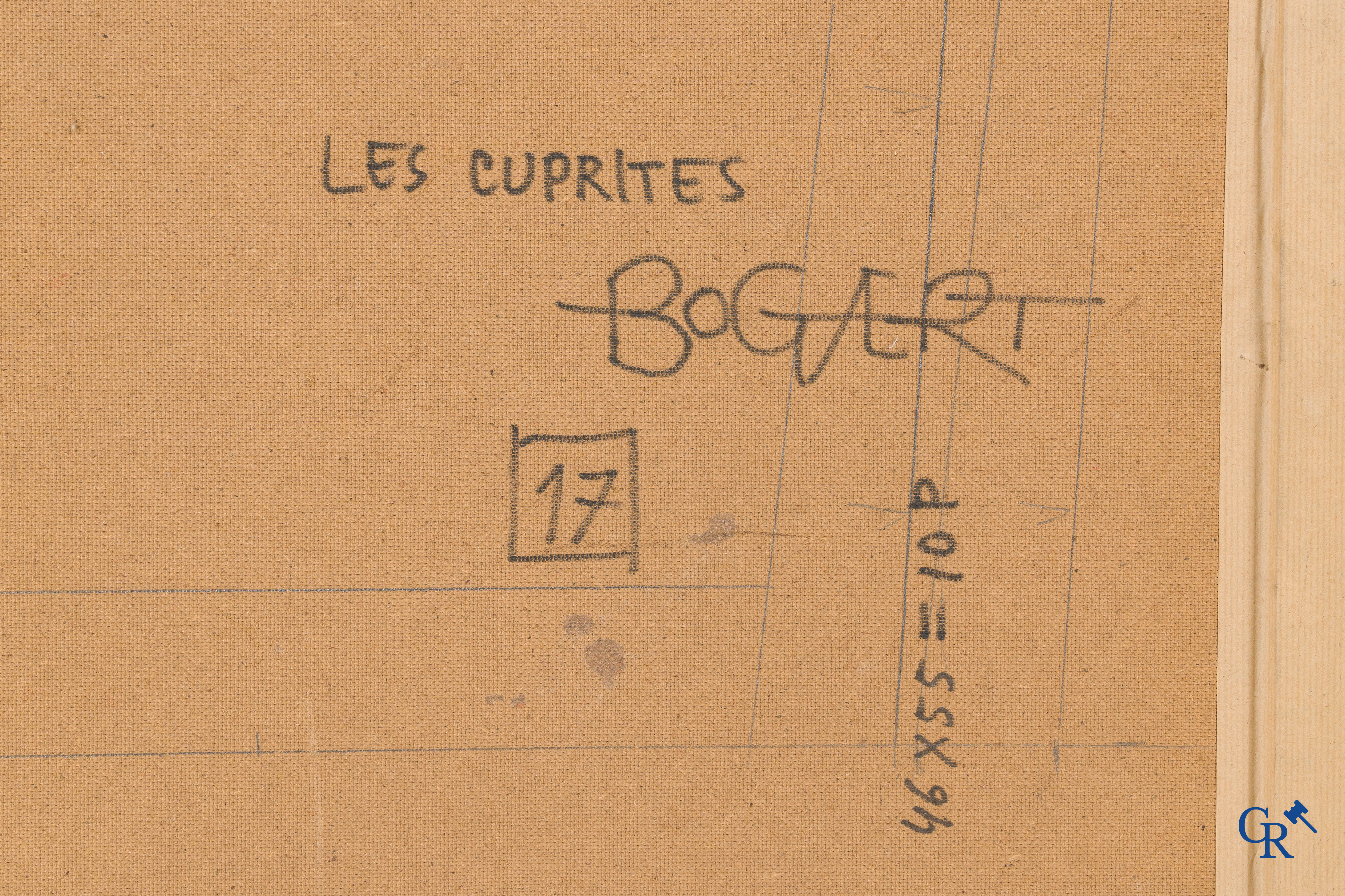 Gaston Bogaert (1918-2008) (*) "Les Cuprites" olie op paneel.