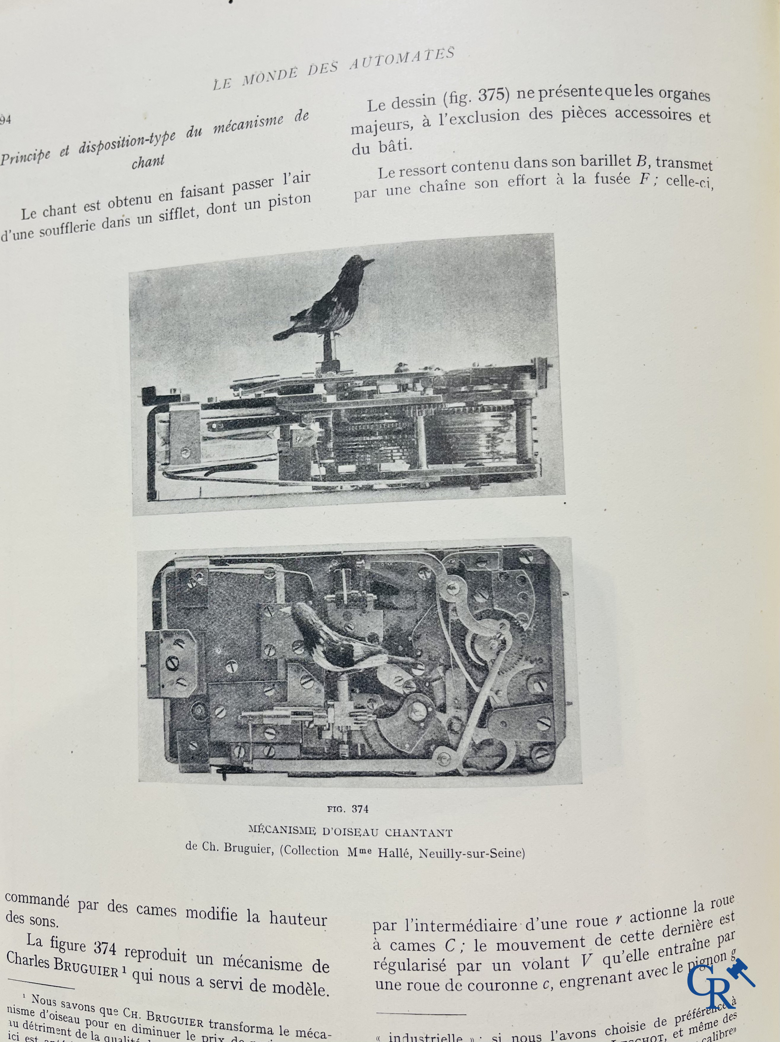 Automaten. Zeldzame uitgave van "Le monde des automates." Alfred Chapuis et Edouard Gélis. Paris 1928.