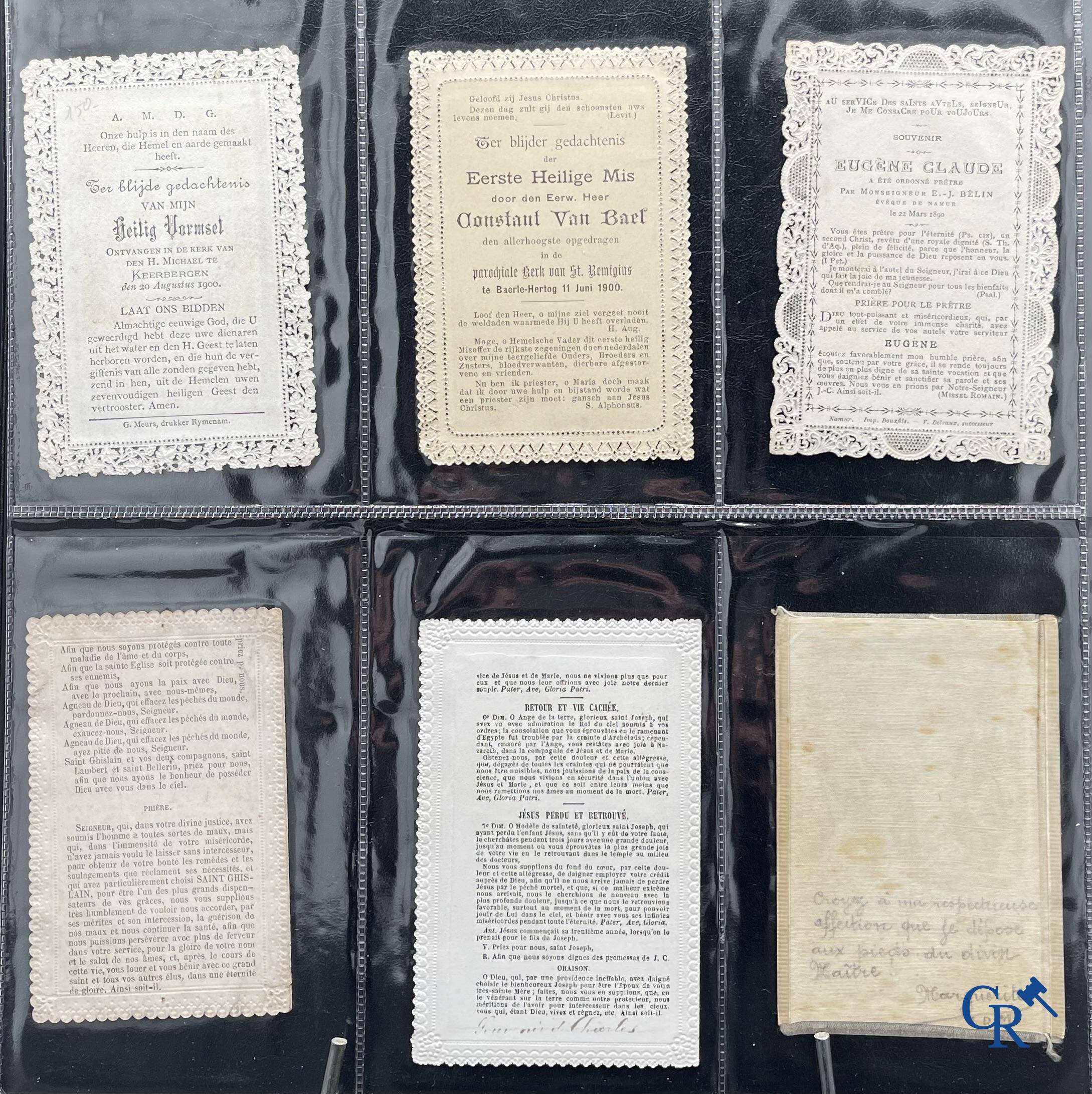 Religious objects: Important collection of pious images and devotion prints, Flanders, 17th-18th-19th centuries.