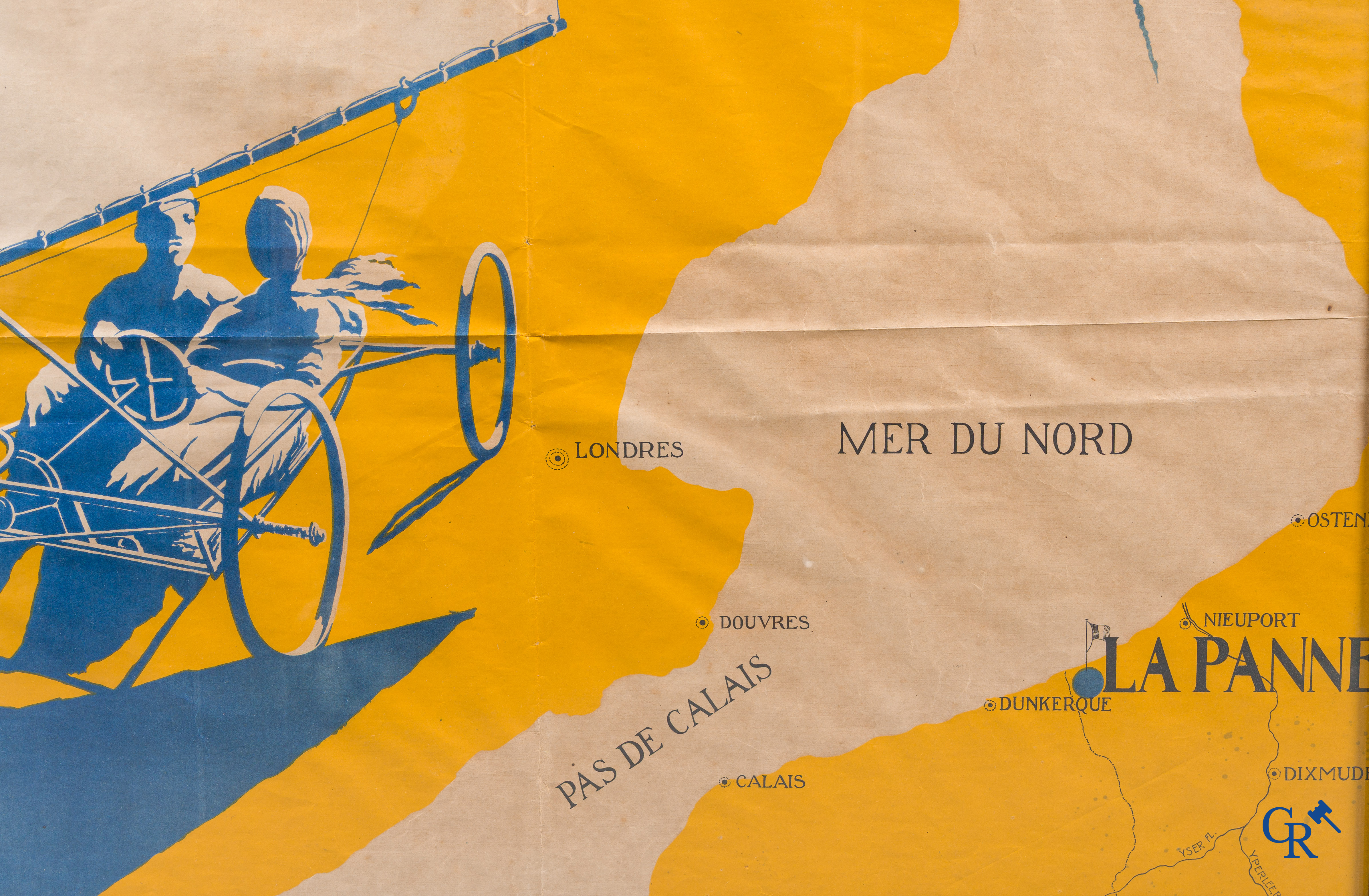 Dumont François (1886-1962) La Panne. Zeldzame affiche voor de Belgische kuststad De Panne. Gedateerd 1923.