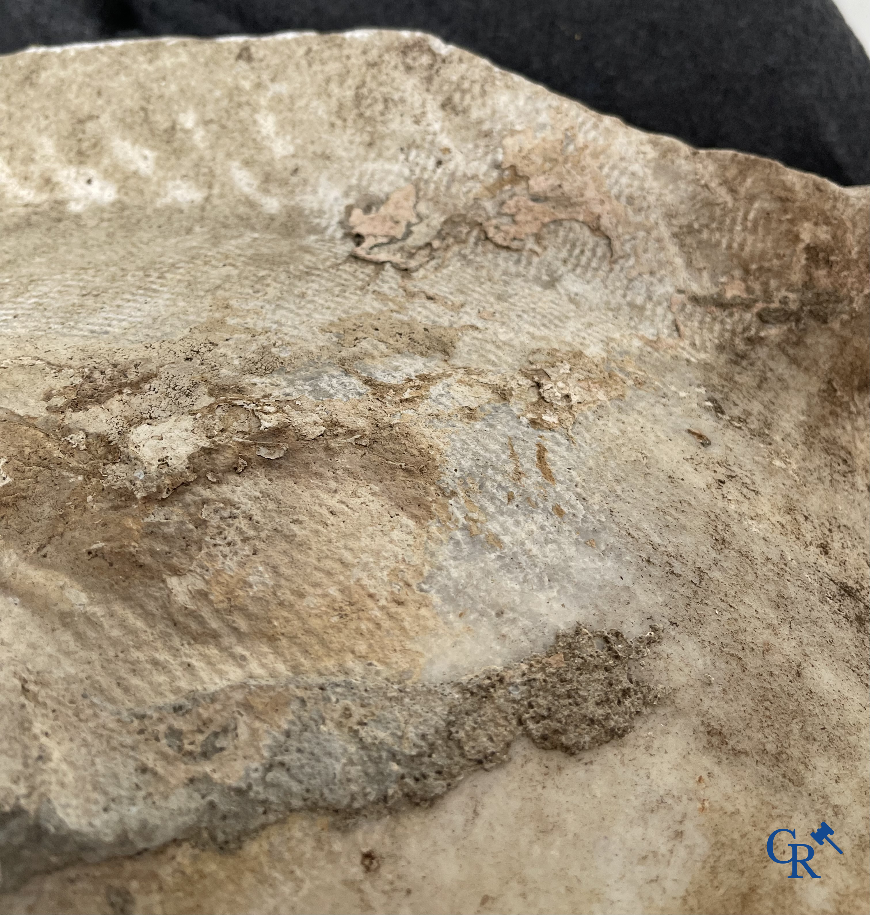 Exceptional large marble holy water barrel or font. 18th century.