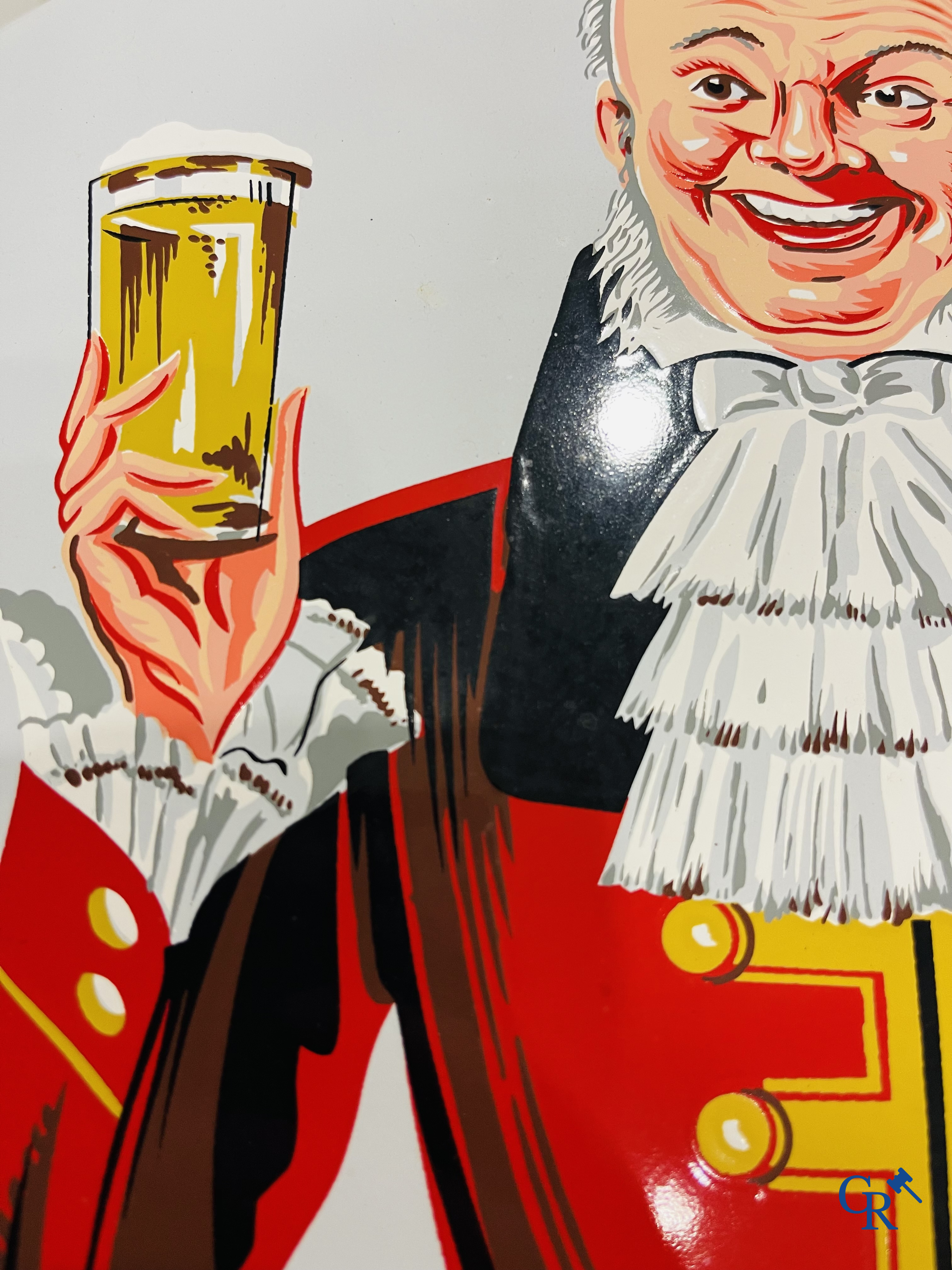 Oud-Ale speciale, original enamel advertising sign from the 50's, emaillerie Koekelberg Bruxelles.