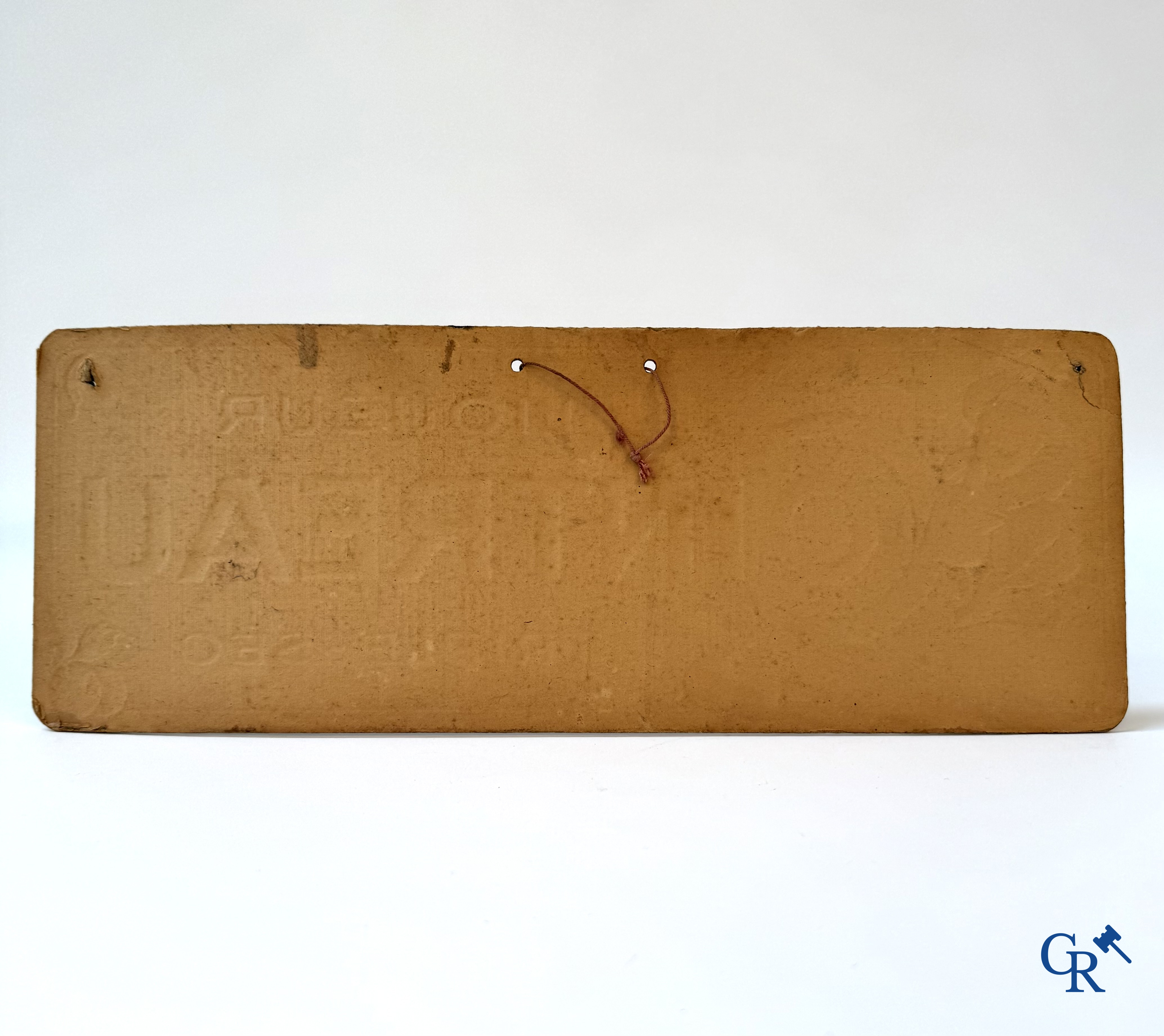 Liqueur Cointreau, Publicity printed on hard cardboard for Cointreau triple-sec. 1920's.