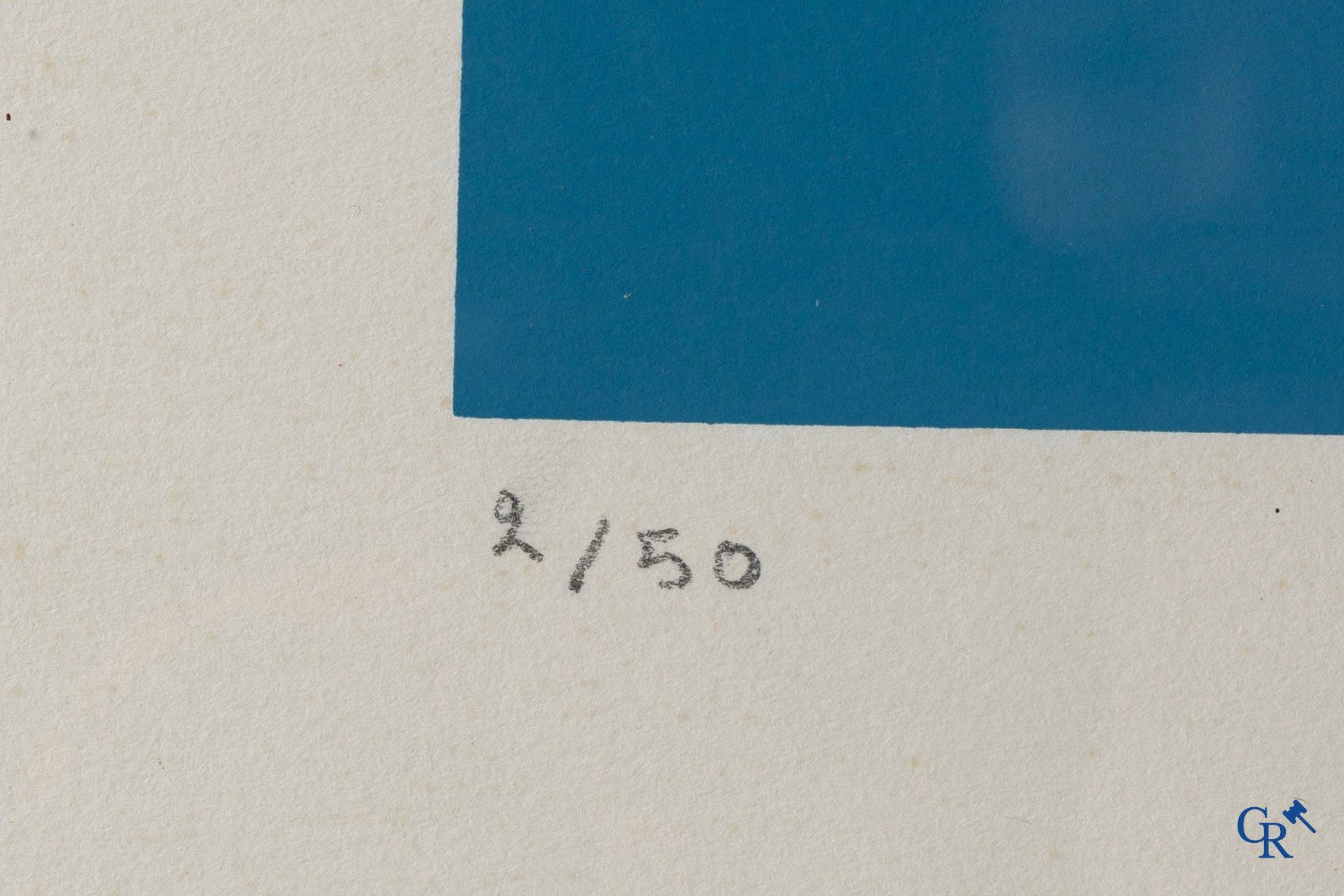 3 œuvres graphiques, Gerd Van Dülmen, Gaston De Mey, et une œuvre signée illisible.