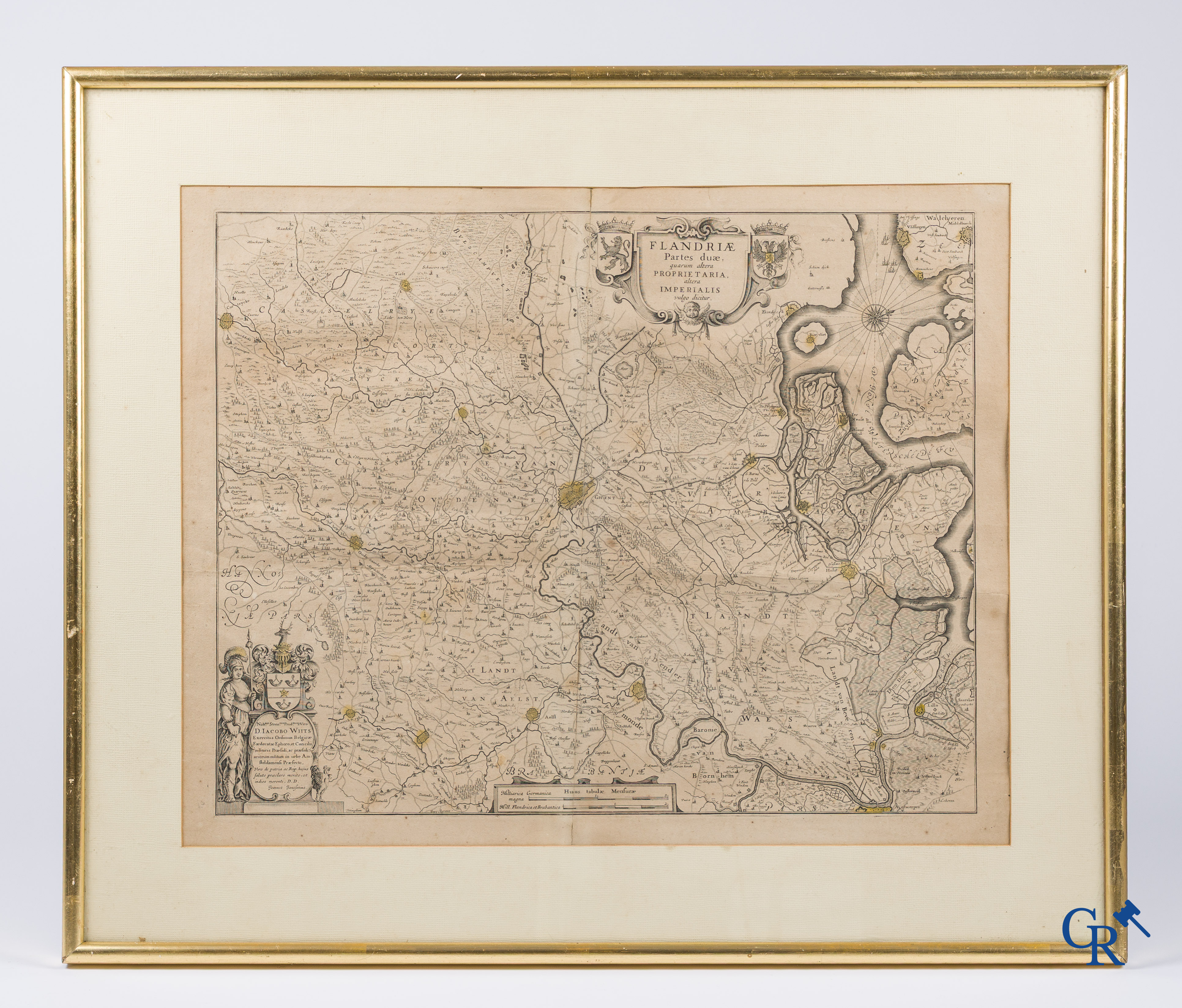 Oudenaarde, 7 antique maps, including battle plans, city and wall plans, etc. 17th-18th century.