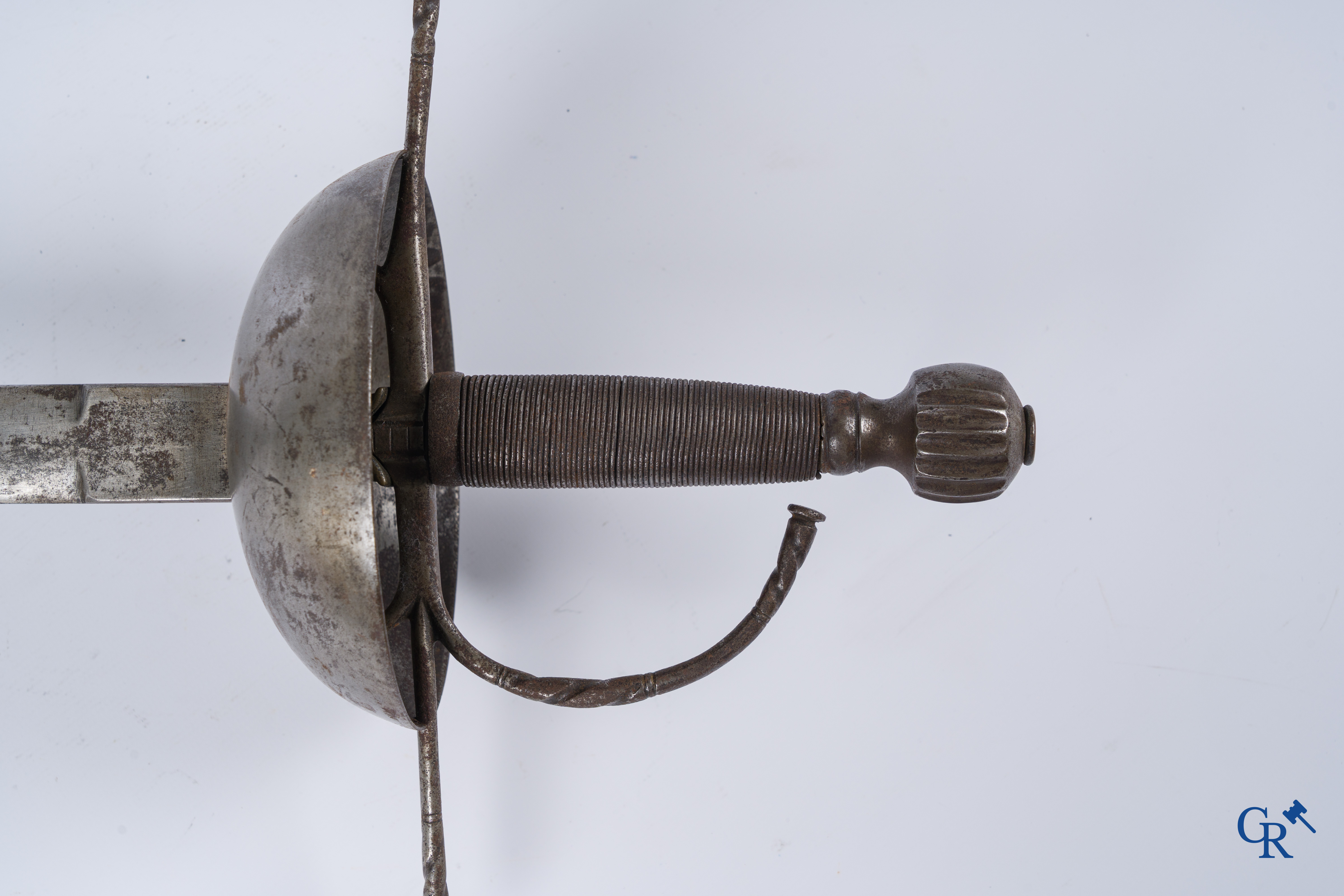 An antique hunting dagger and a sword. 17th-18th century.