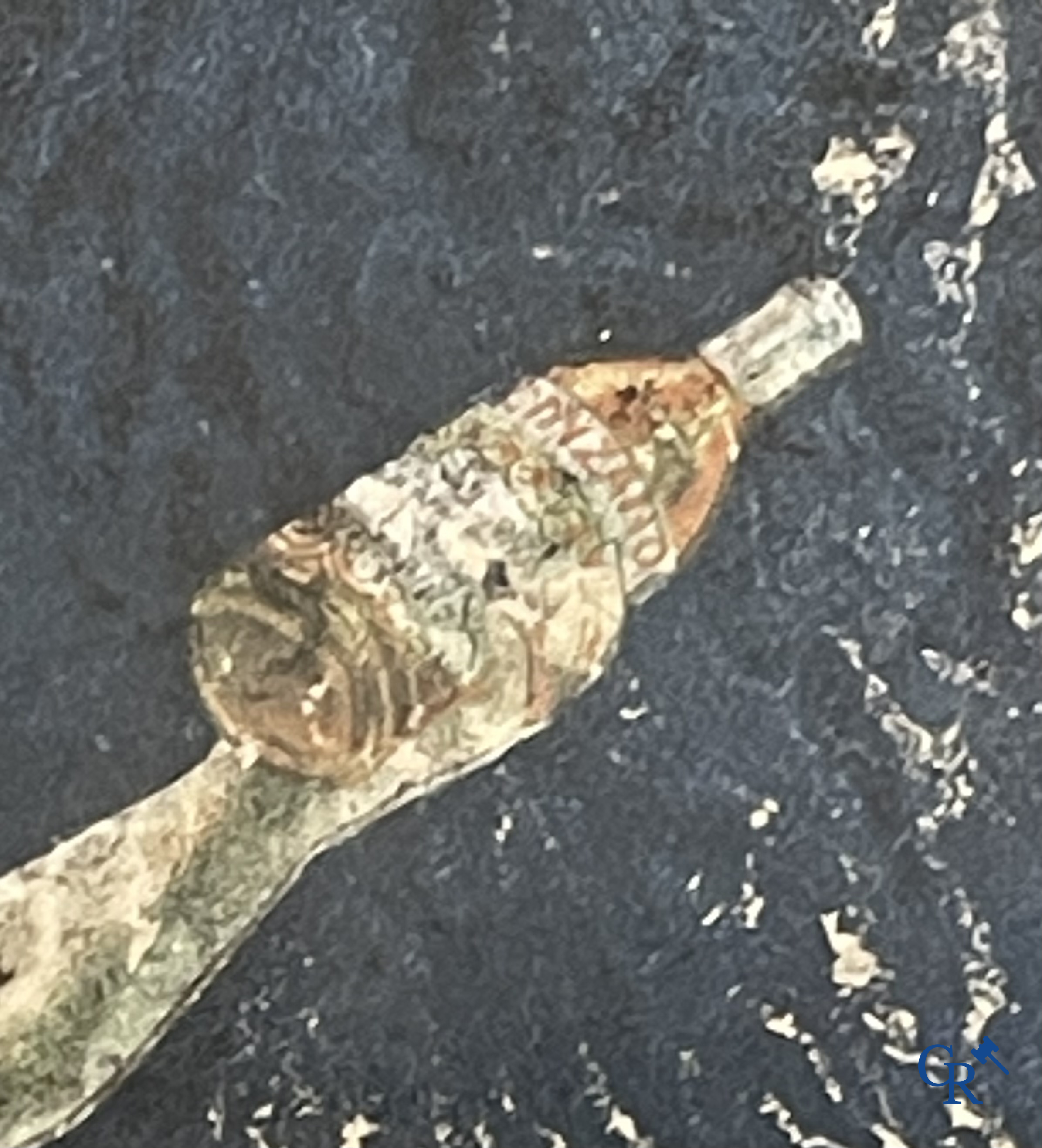 Leonetto Cappiello (1875-1942) Zeldzame originele bistro terrastafel met publiciteit voor Cinzano Vermouth. Circa 1920.