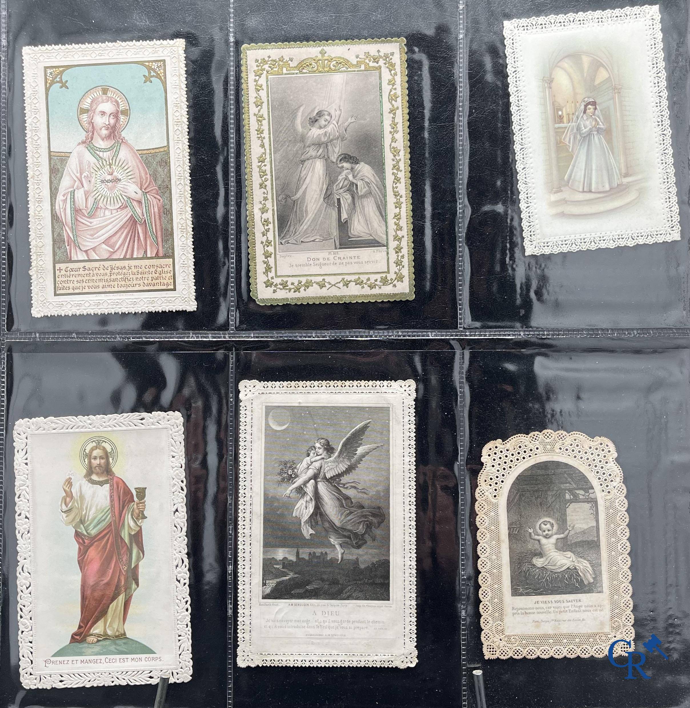 Religious objects: Important collection of pious images and devotion prints, Flanders, 17th-18th-19th centuries.