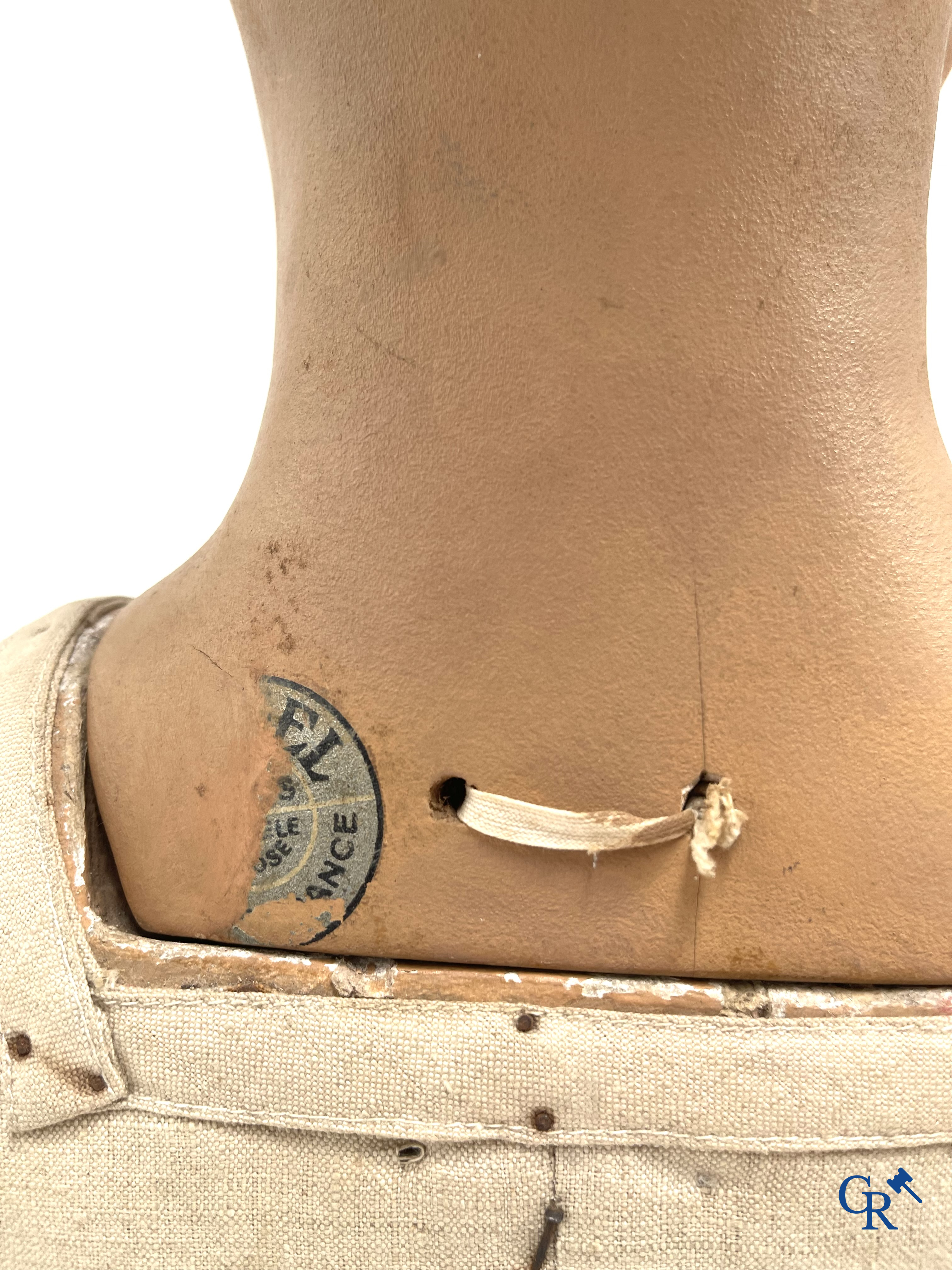 Siegel Paris, mannequin of a boy with plaster head. 1930's-1940's. Marked Siégel Paris.