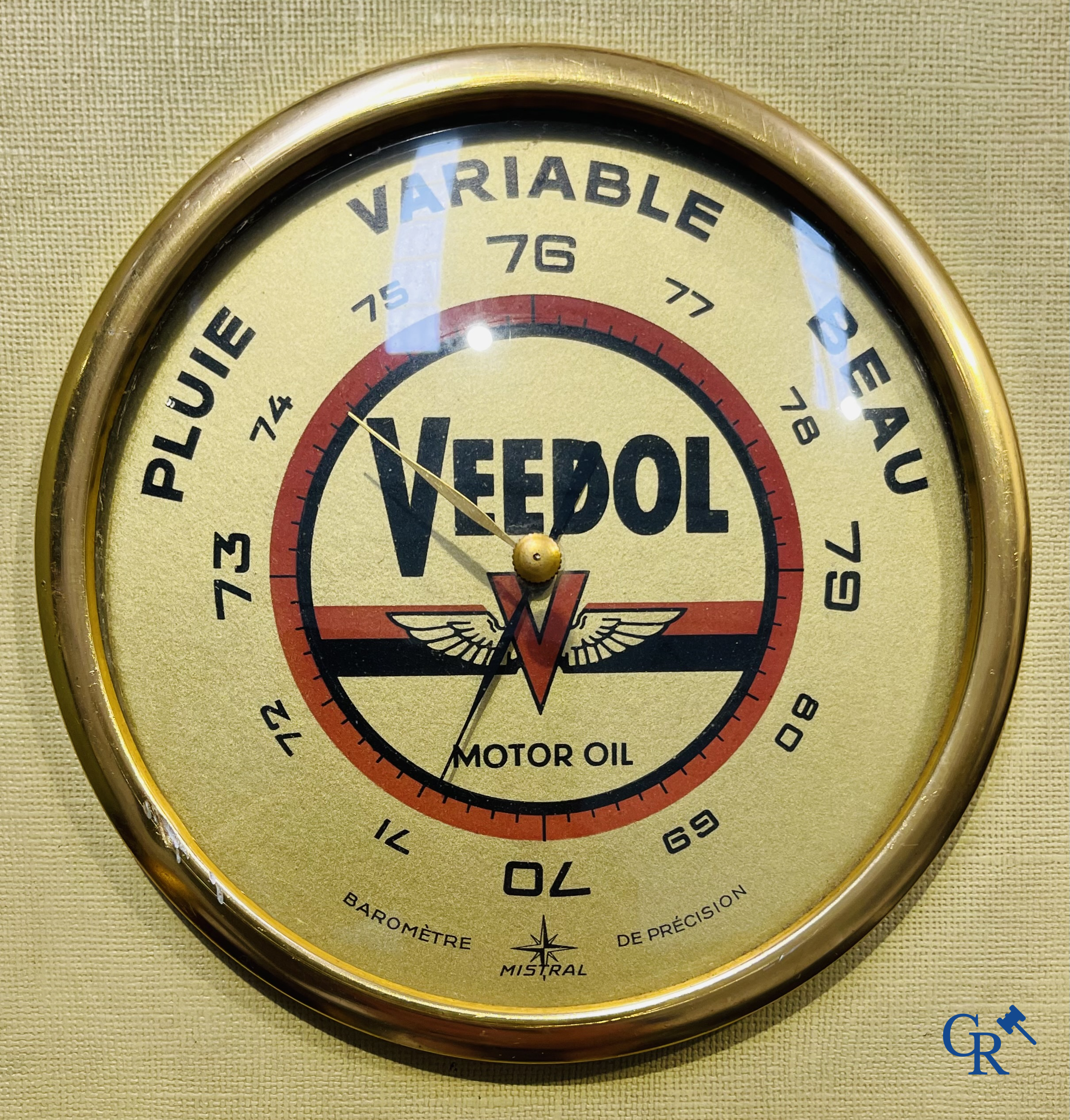 Veedol, een kavel met verschillende reclame objecten voor Veedol motor olie. 50'er-60'er jaren.