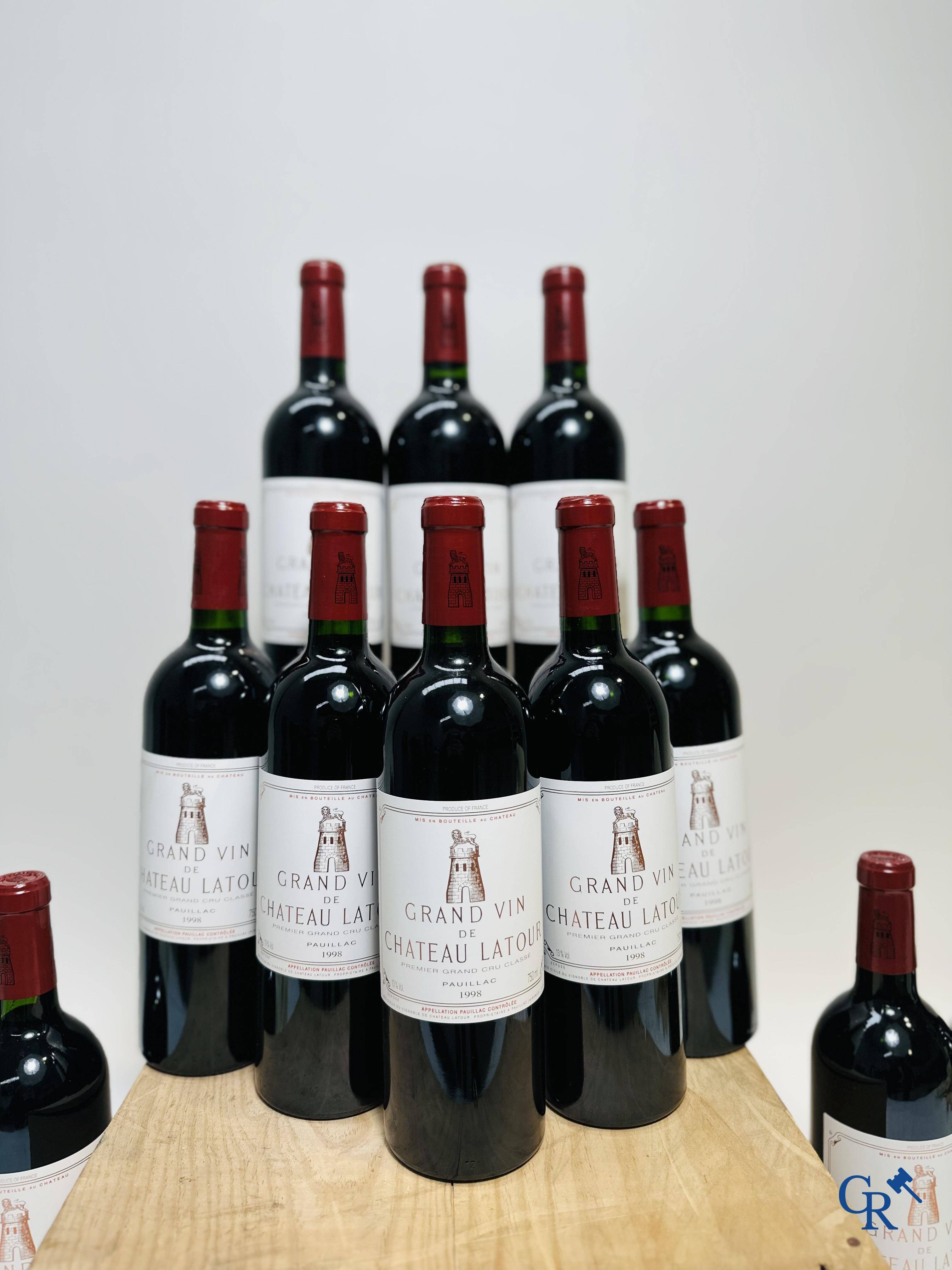 Wine - Bordeaux: Château Latour 1998, 0,75L. Rouge. 1er Grand Cru Classé. 12 bottles.