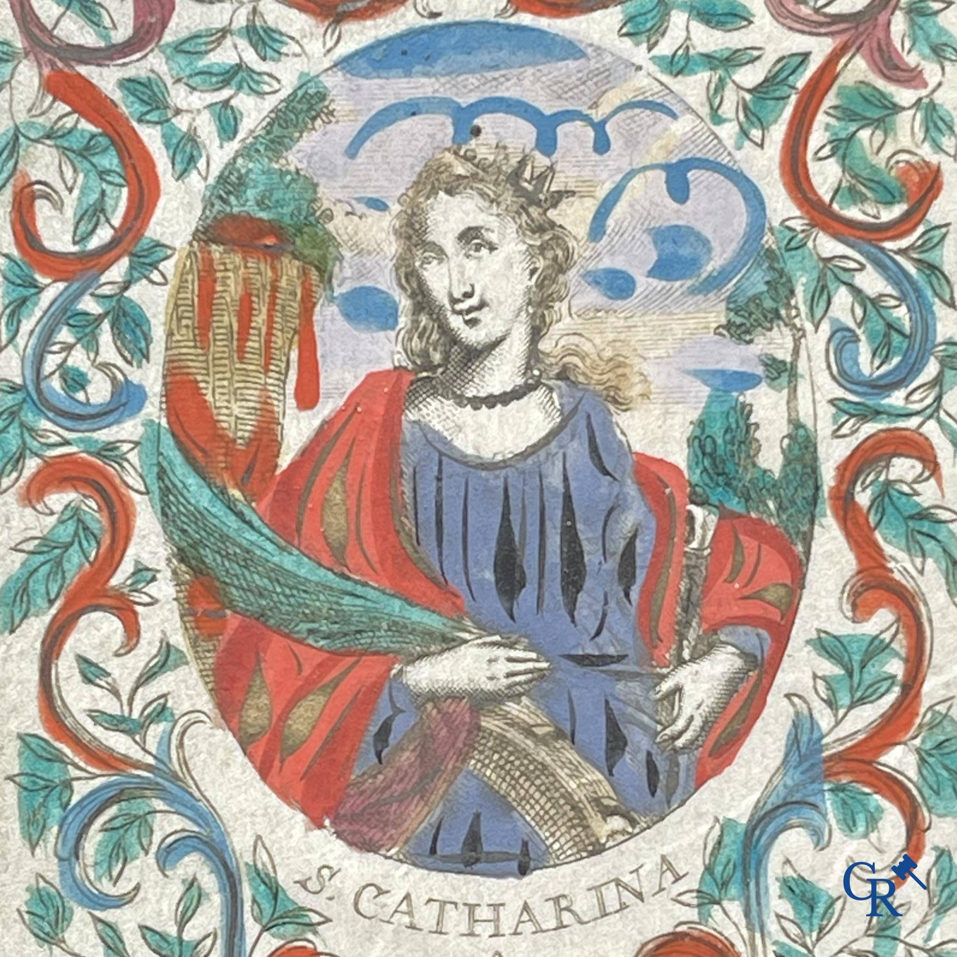 Sainte Catherine, Collection intéressante comprenant des images pieuses, canivets et des estampes de dévotion, etc. XVIIIe-XIXe et XXème siècles.
