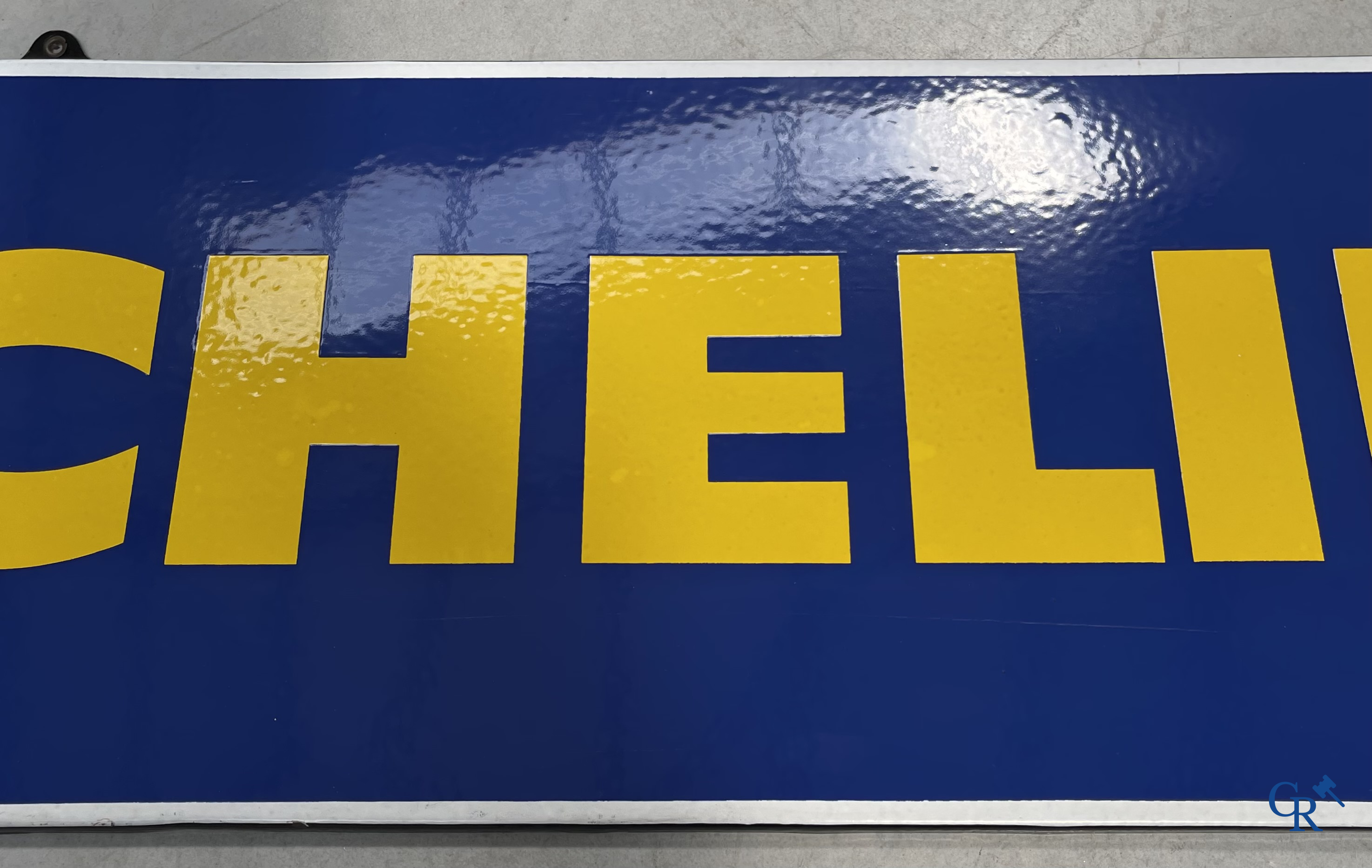 Michelin, enamel sign with Bibendum. 1960's. Email. Koekelberg. Mint condition.