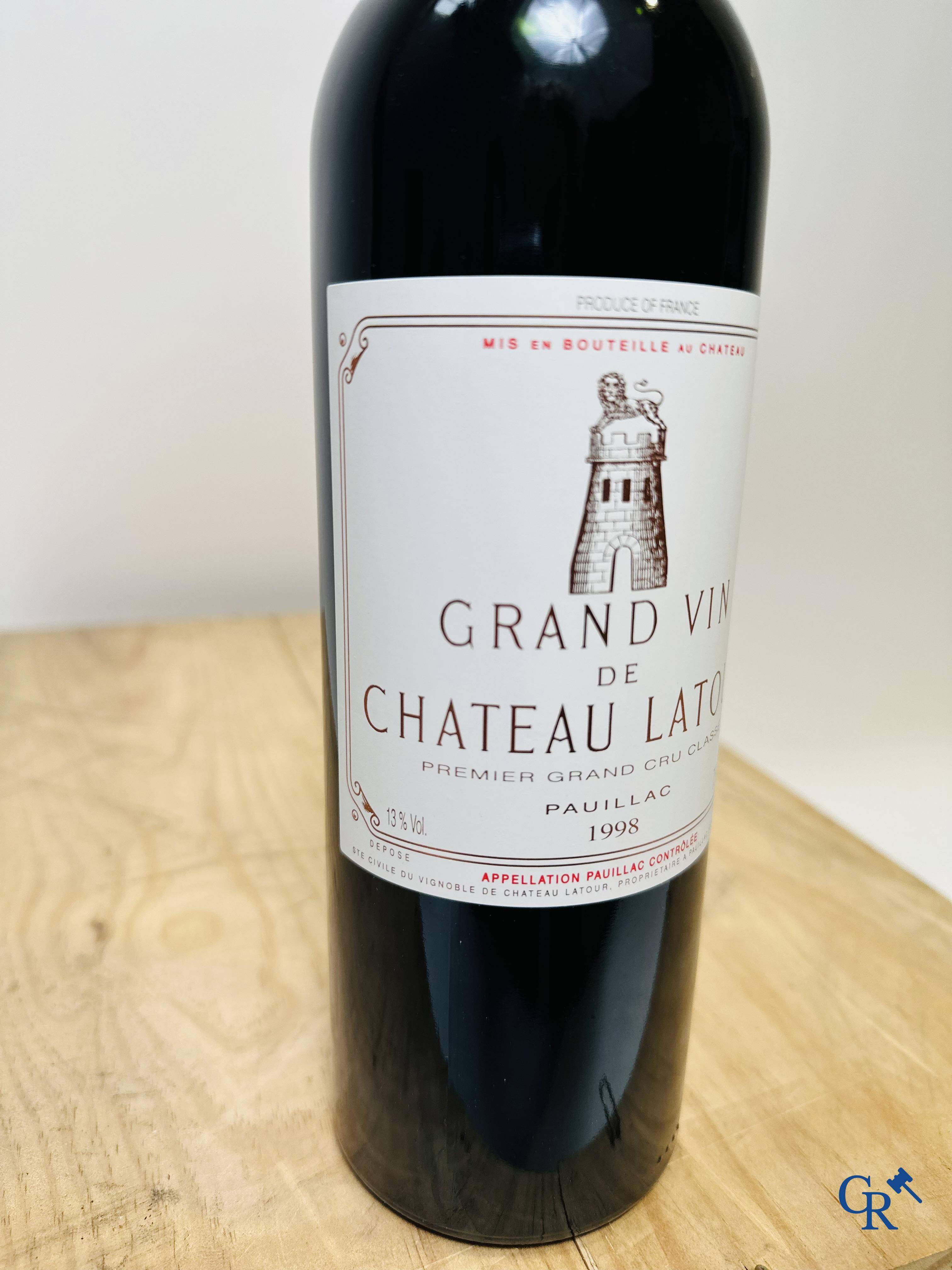 Wine - Bordeaux: Château Latour 1998, 0,75L. Rouge. 1er Grand Cru Classé. 12 bottles.