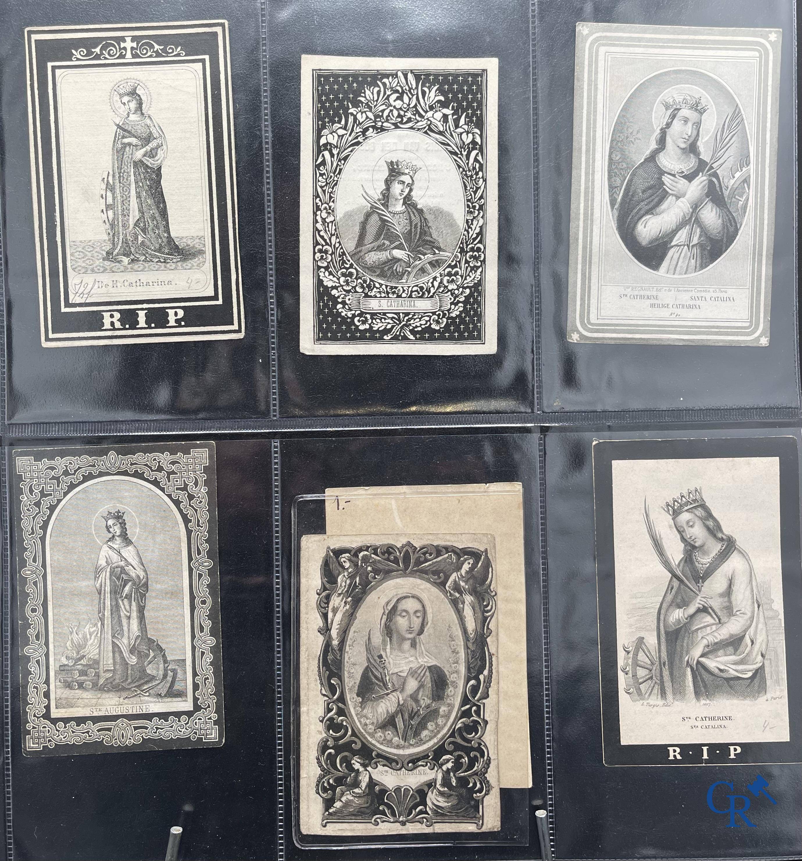 Sainte Catherine, Collection intéressante comprenant des images pieuses, canivets et des estampes de dévotion, etc. XVIIIe-XIXe et XXème siècles.