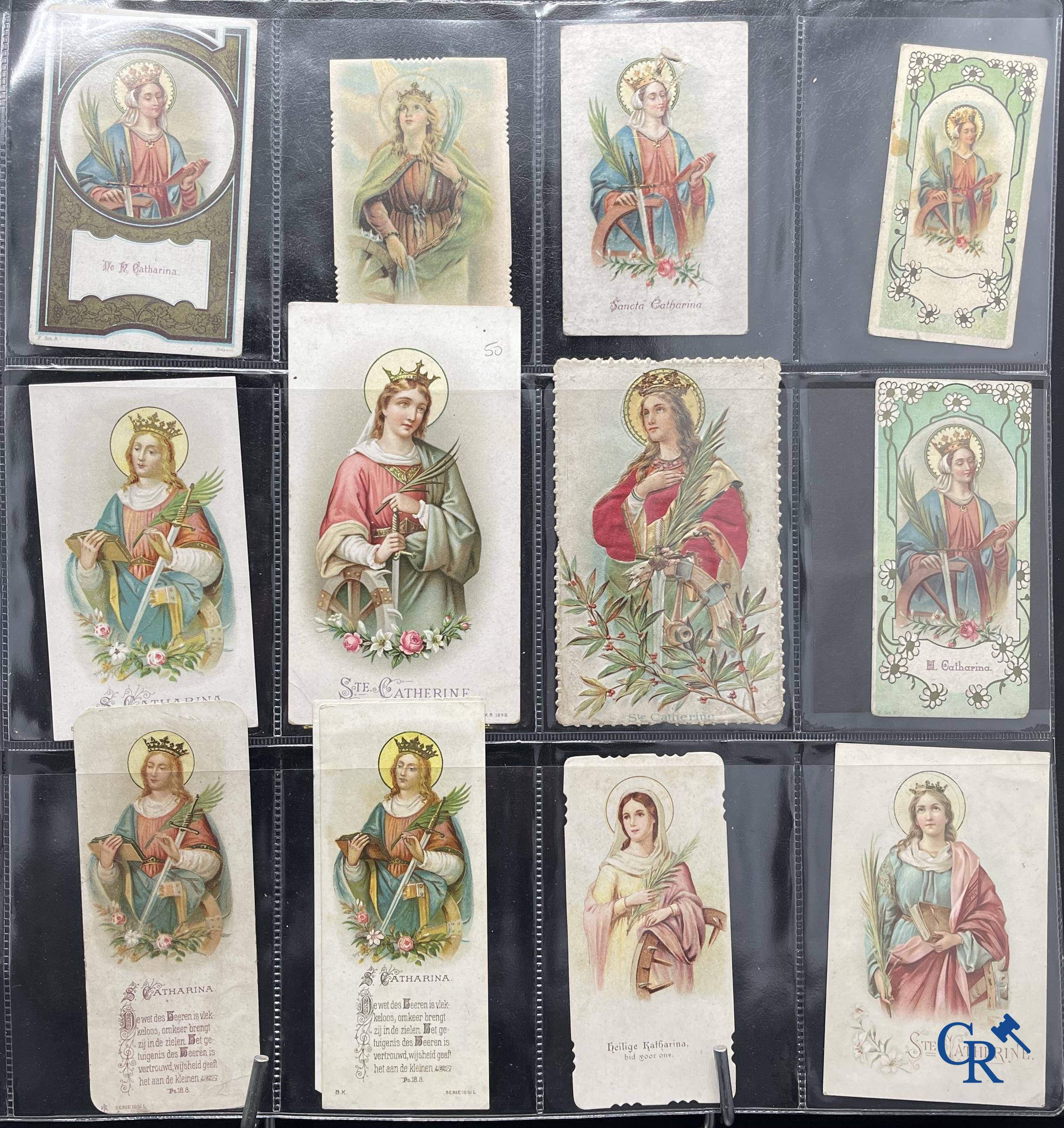 Sainte Catherine, Collection intéressante comprenant des images pieuses, canivets et des estampes de dévotion, etc. XVIIIe-XIXe et XXème siècles.