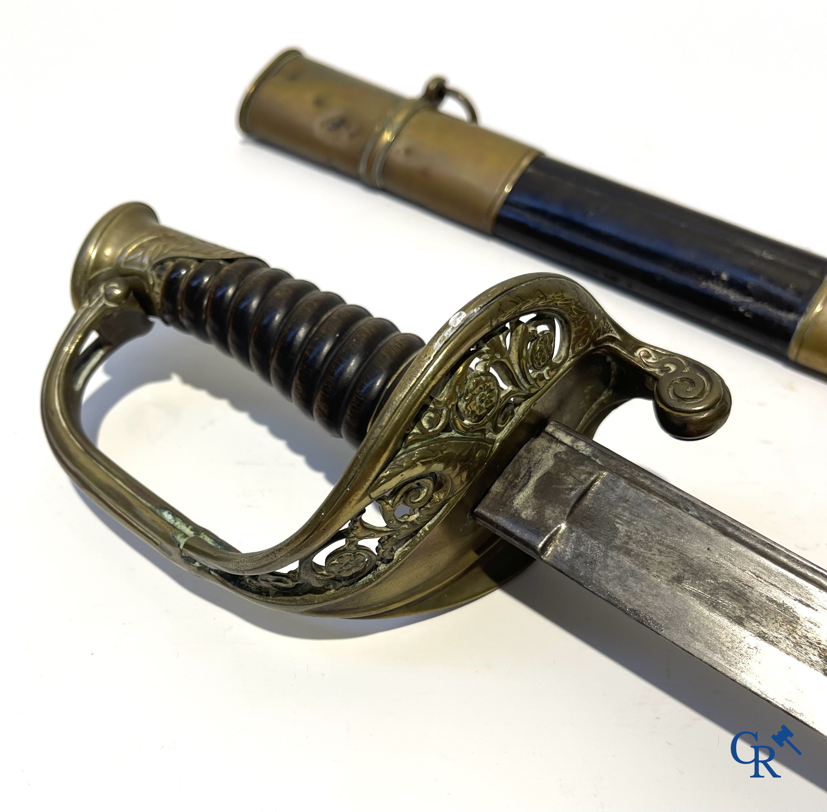 Fonson Bruxelles, a Belgian officer's parade sword. Manuffre. Allé de Châtellerault. 19th century.