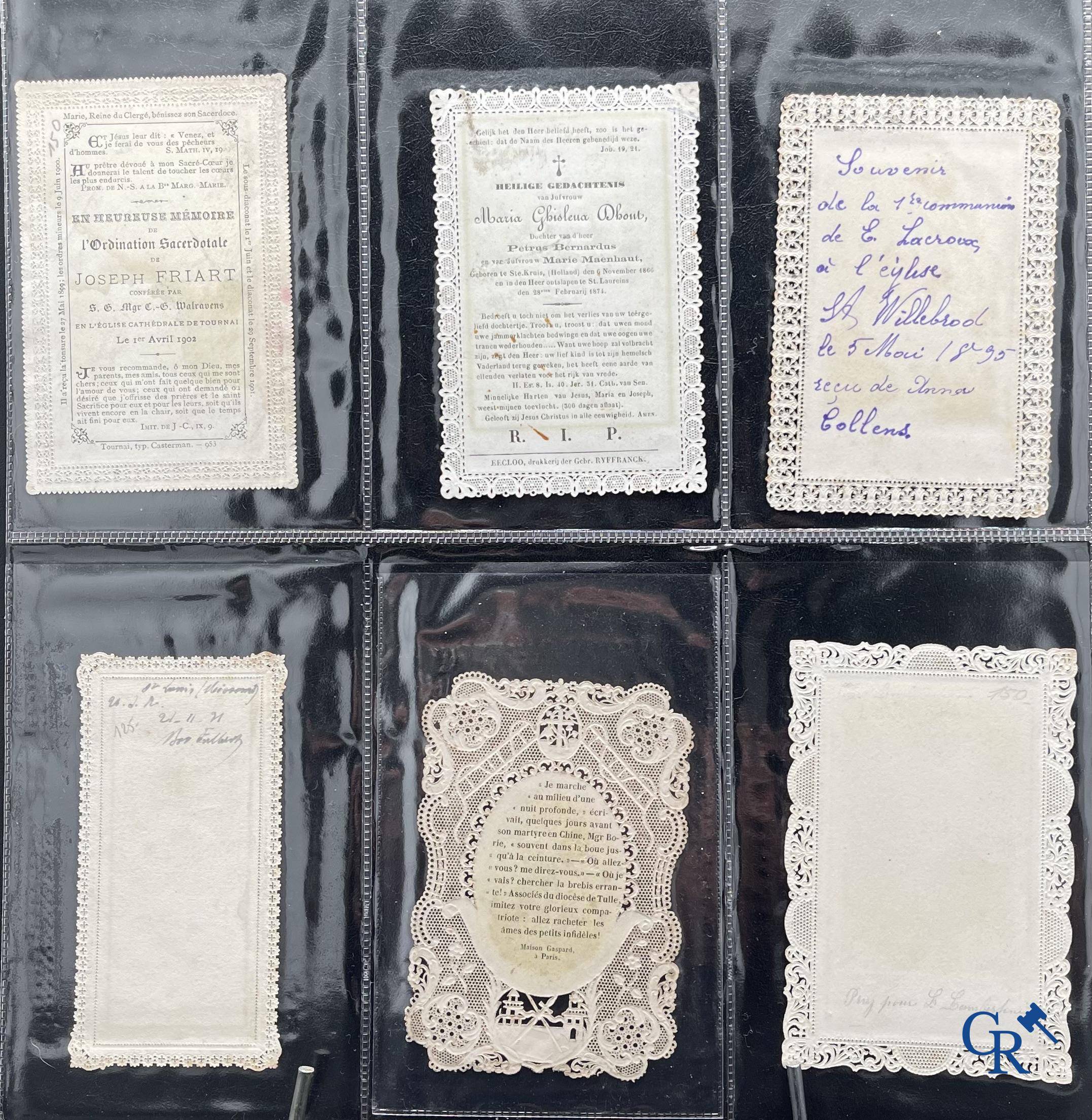 Religious objects: Important collection of pious images and devotion prints, Flanders, 17th-18th-19th centuries.