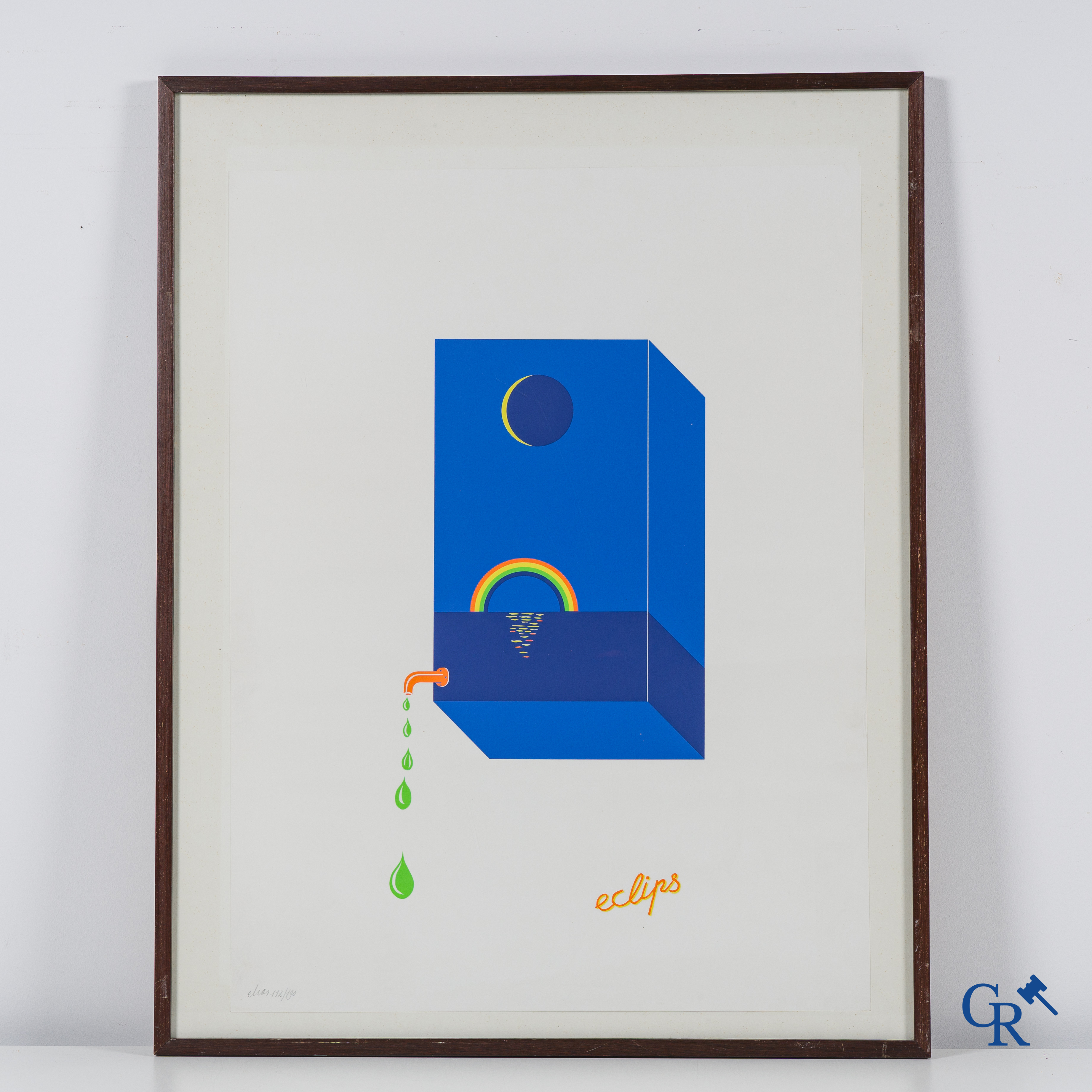 Etienne Elias (1936-2007) Eclipse. Lithograph 112/190.