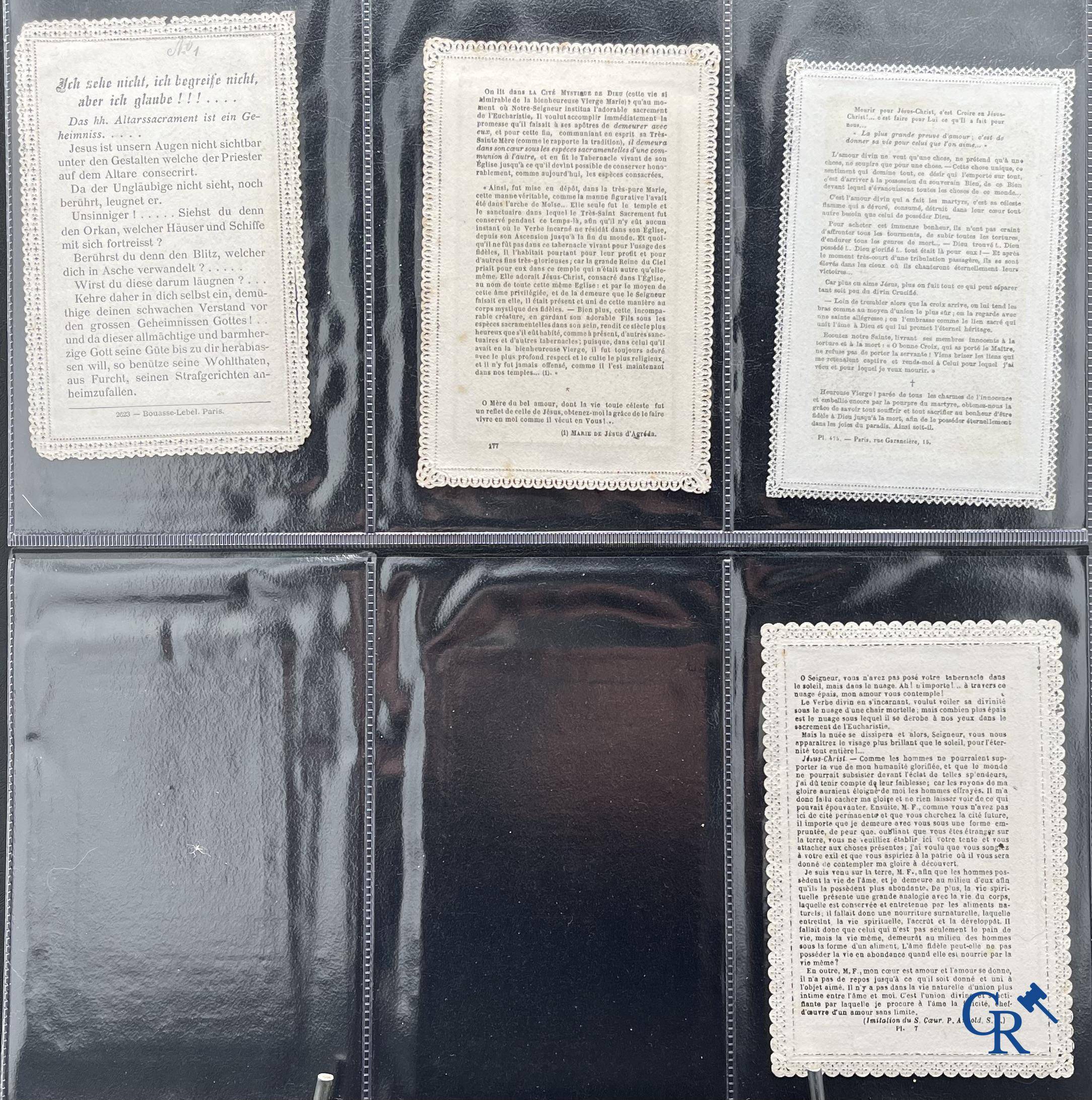 Religious objects: Important collection of pious images and devotion prints, Flanders, 17th-18th-19th centuries.