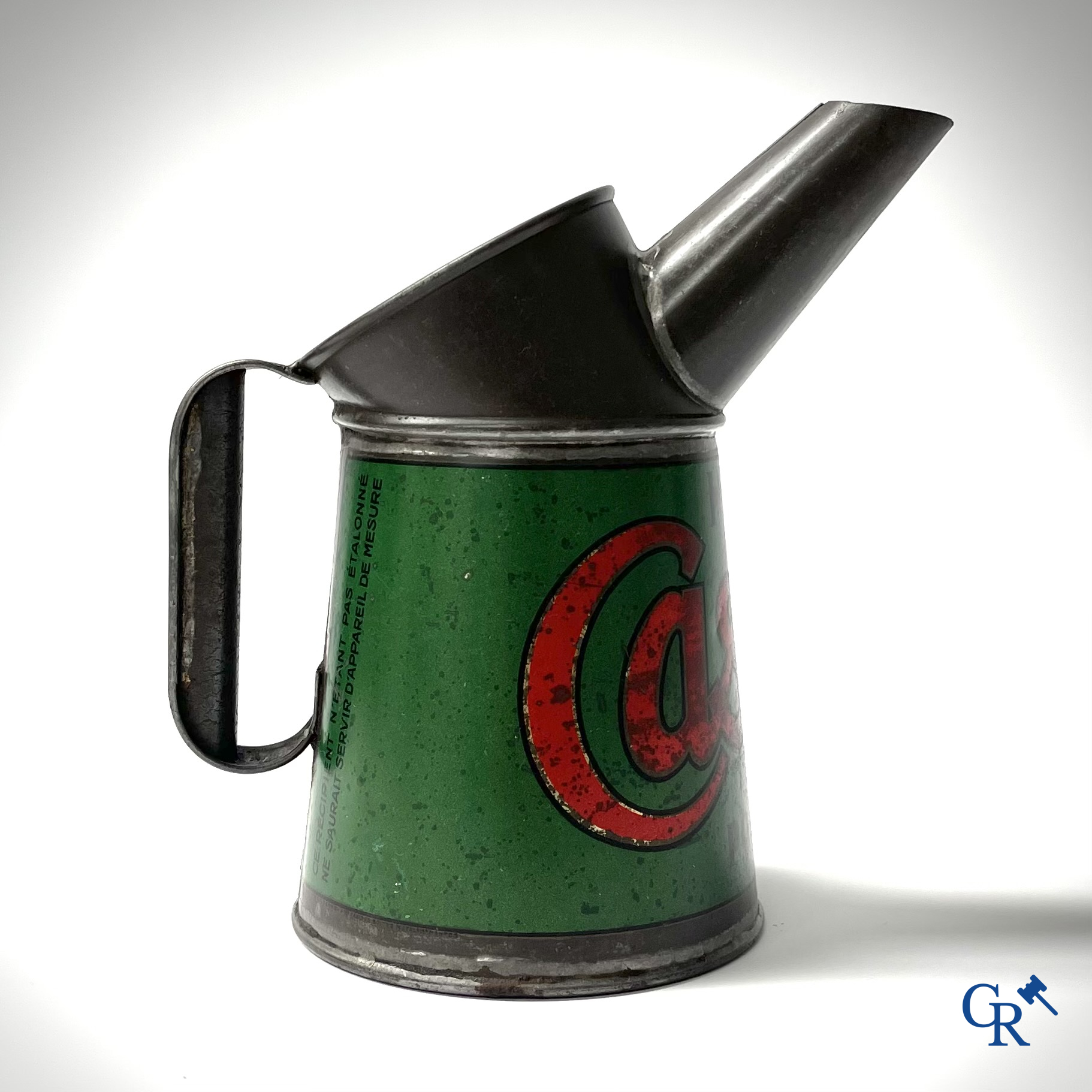 Castrol, Huile pour moteurs, 1920's motor oil spouted jug for the engine oil brand Castrol.